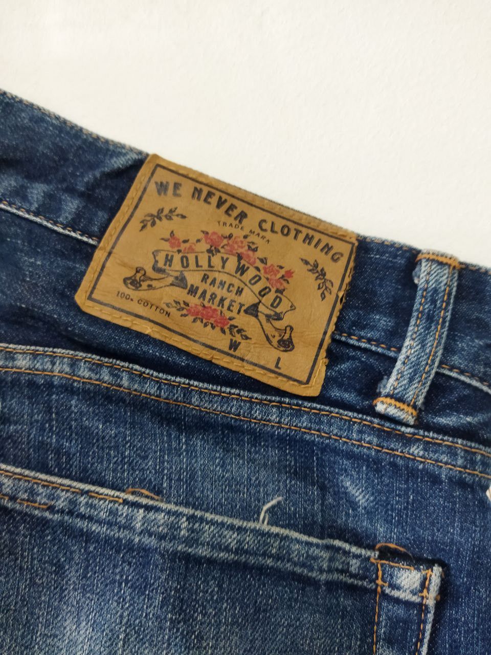 HOLLYWOOD RANCH MARKET HRM Hollywood Ranch Market Distressed Jeans Size US 30 / EU 46 - 11 Thumbnail