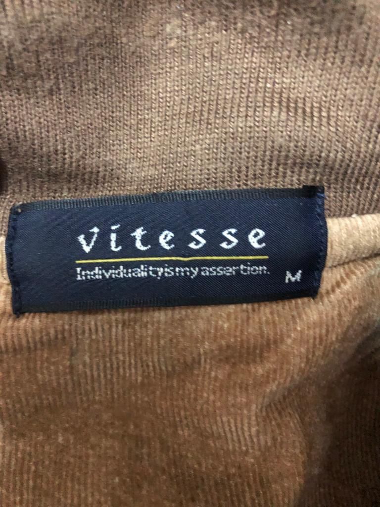 Japanese Brand Vintage Vitesse Patchwork Half Zipper Sweatshirt Size US L / EU 52-54 / 3 - 9 Thumbnail