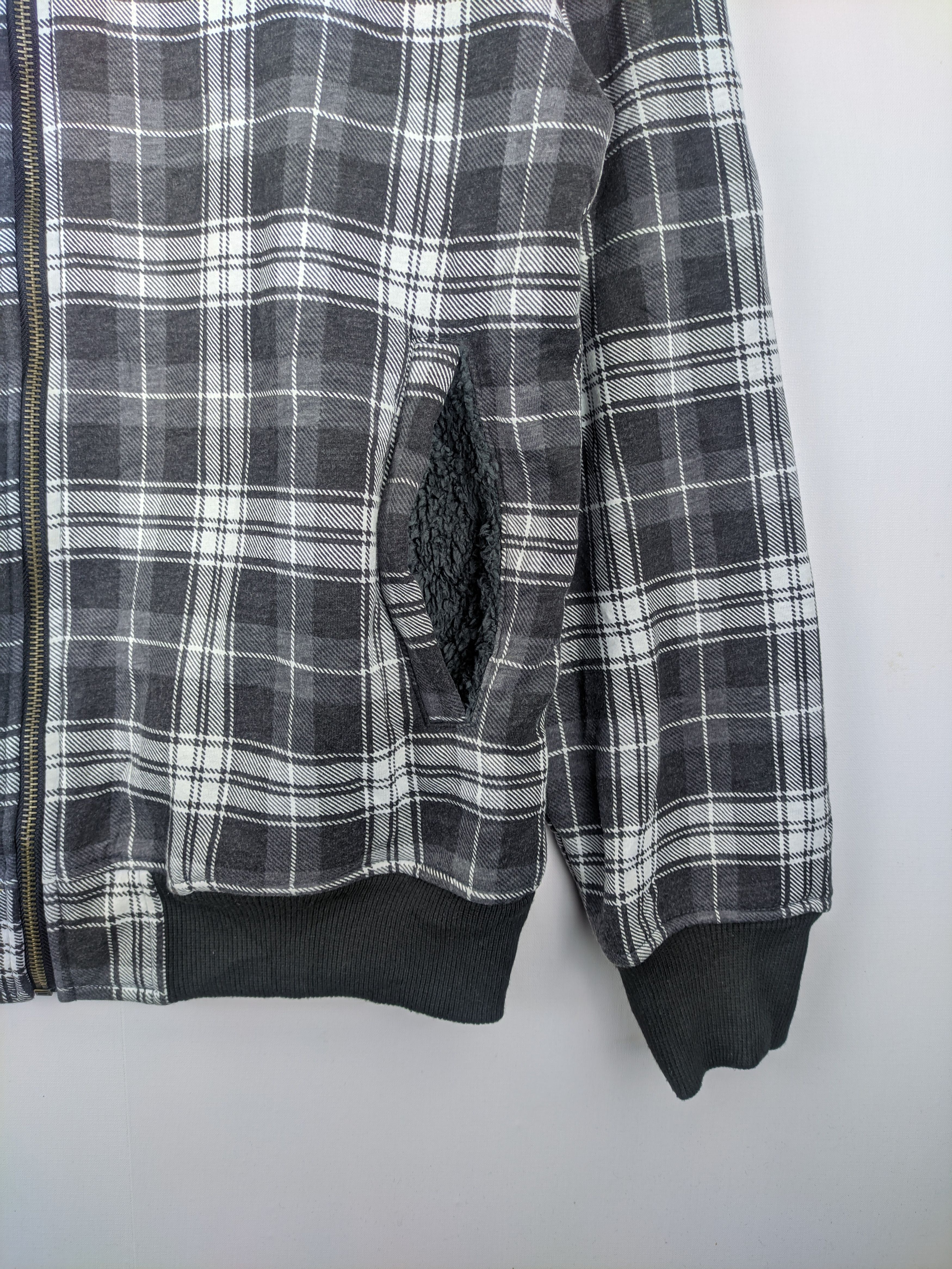 Japanese Brand × Vintage Steals🔥Jacket Checkered Sherpa Inner by CRU Size US M / EU 48-50 / 2 - 6 Thumbnail