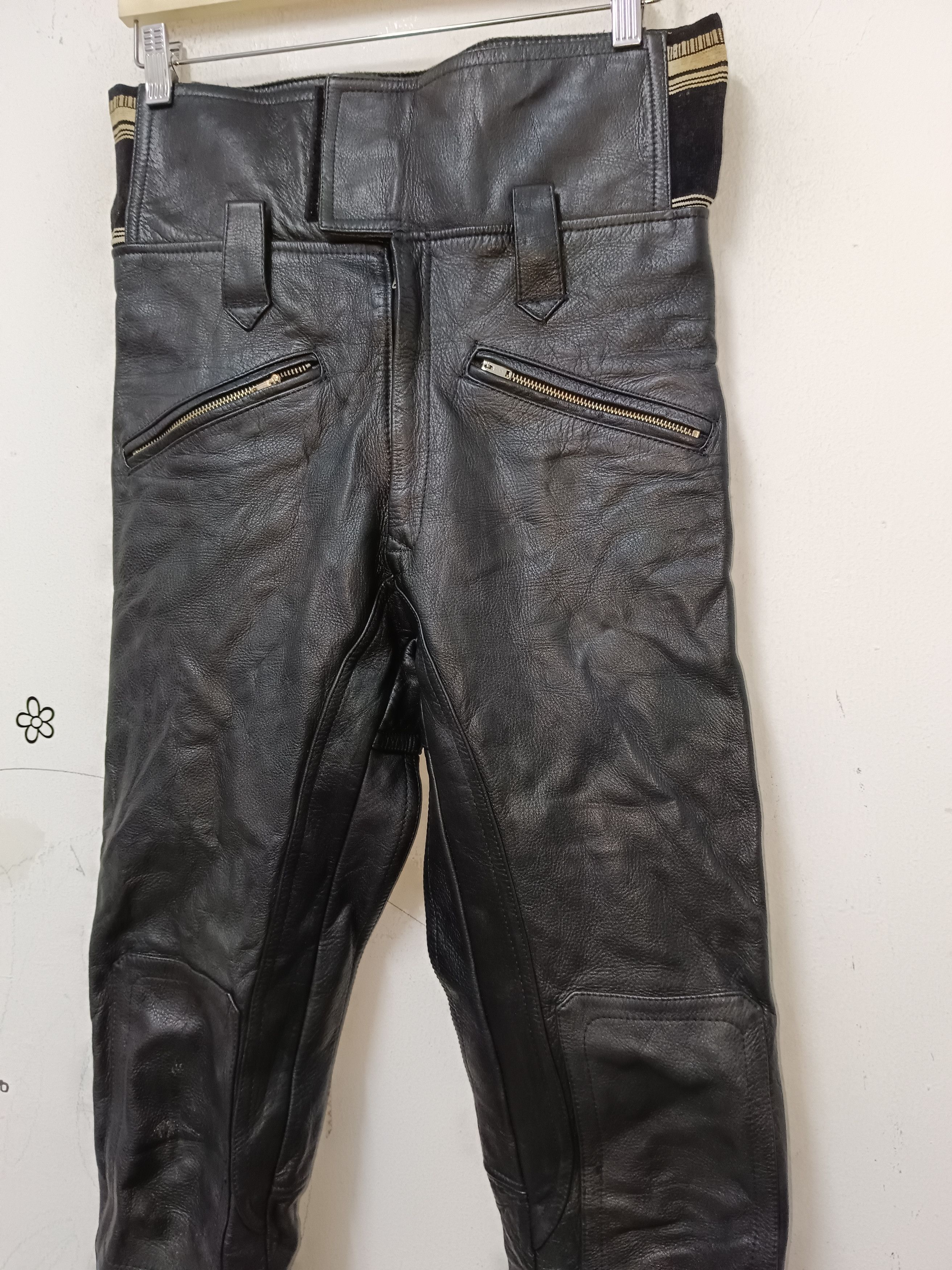 Dainese Vintage Leather Nankai Japan Motorcycle Racing Pants Bikers Size US 30 / EU 46 - 4 Thumbnail