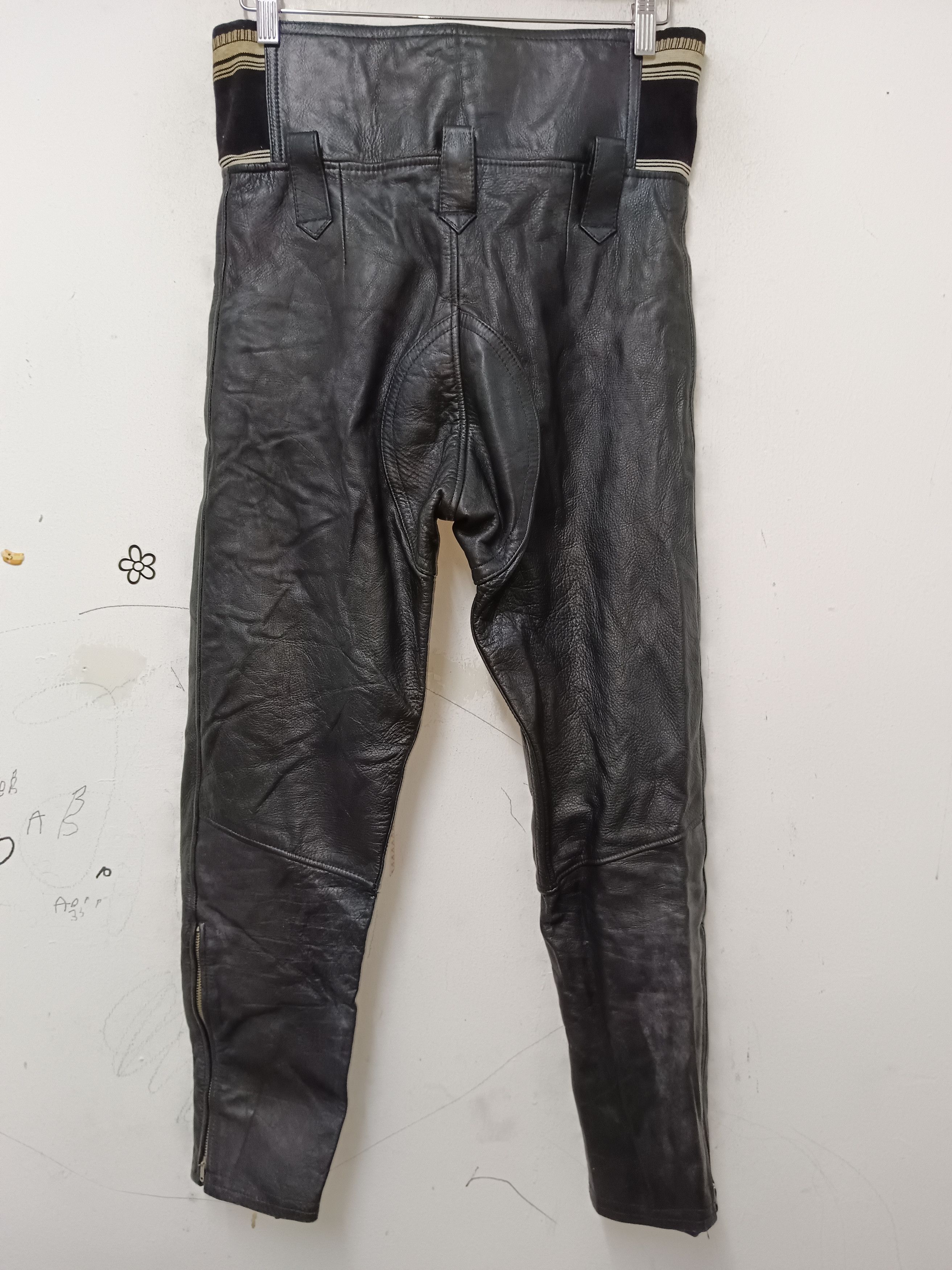 Dainese Vintage Leather Nankai Japan Motorcycle Racing Pants Bikers Size US 30 / EU 46 - 5 Thumbnail