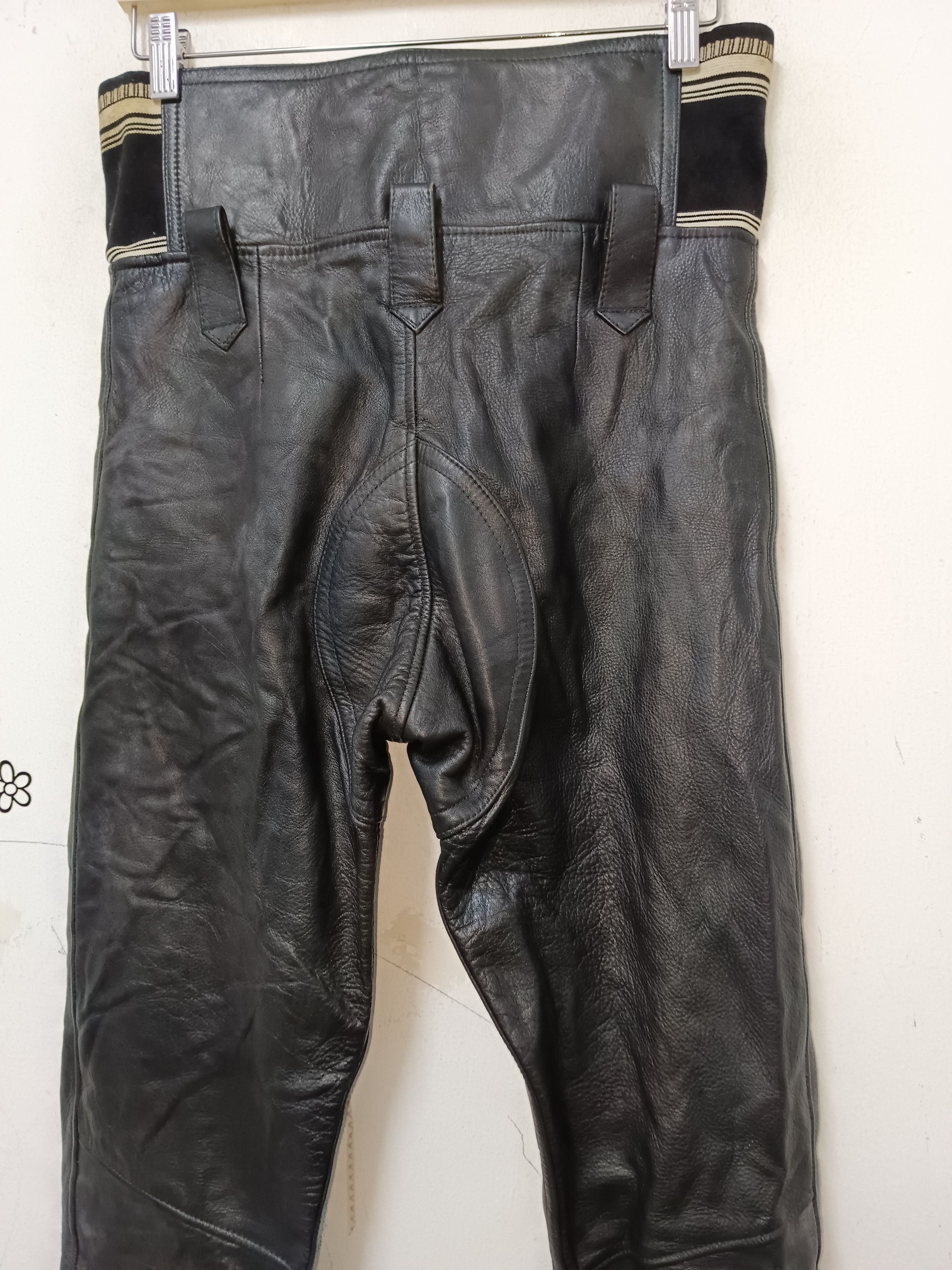 Dainese Vintage Leather Nankai Japan Motorcycle Racing Pants Bikers Size US 30 / EU 46 - 7 Thumbnail