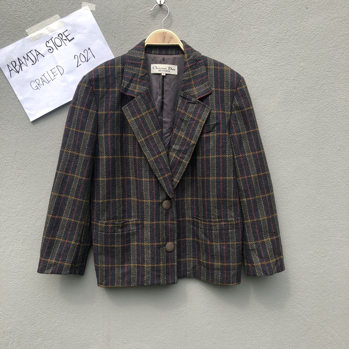 Christian Dior Monsieur Vintage Christian Dior Monsieur Plaid Blazer Coat Jacket Size US M / EU 48-50 / 2 - 1 Thumbnail