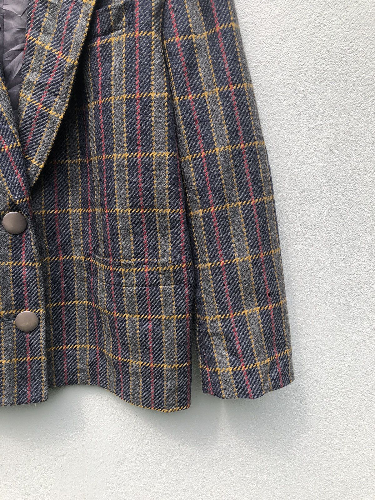 Christian Dior Monsieur Vintage Christian Dior Monsieur Plaid Blazer Coat Jacket Size US M / EU 48-50 / 2 - 2 Thumbnail