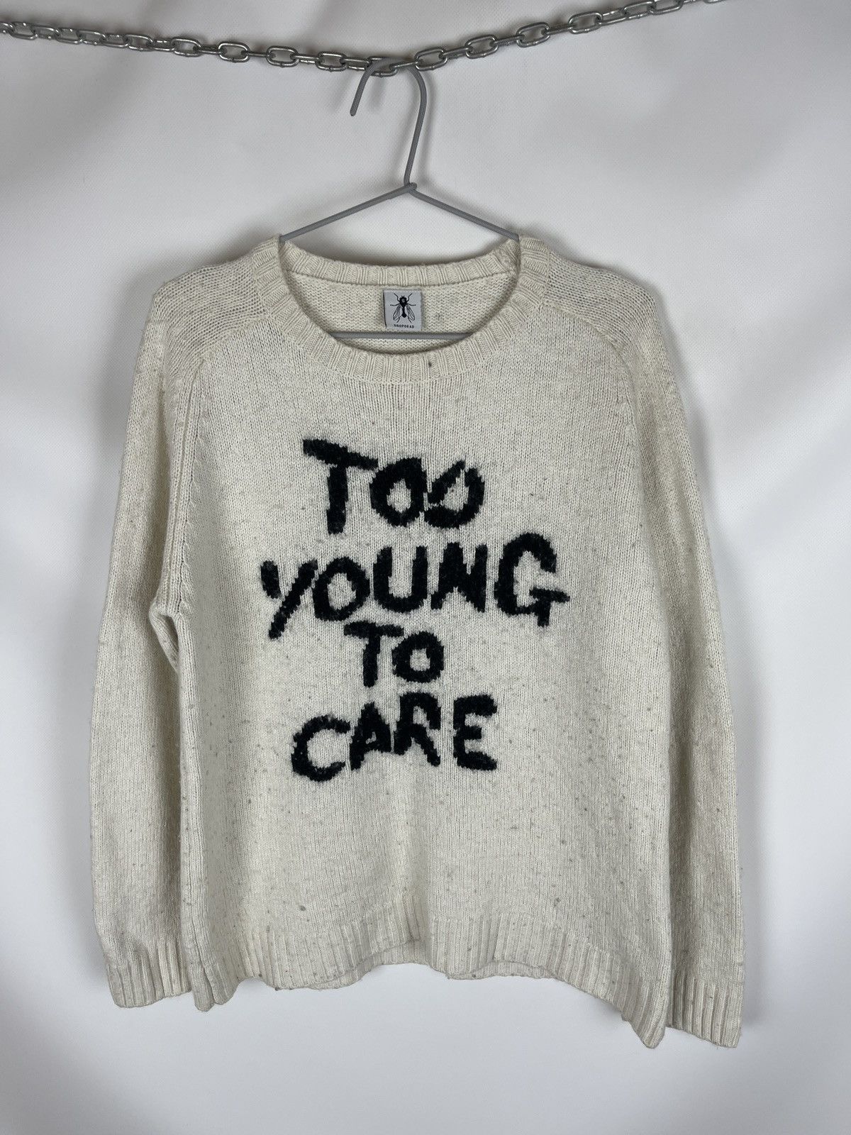 Drop Dead DropDead too young too care big logo skate sweater Size US S / EU 44-46 / 1 - 1 Thumbnail