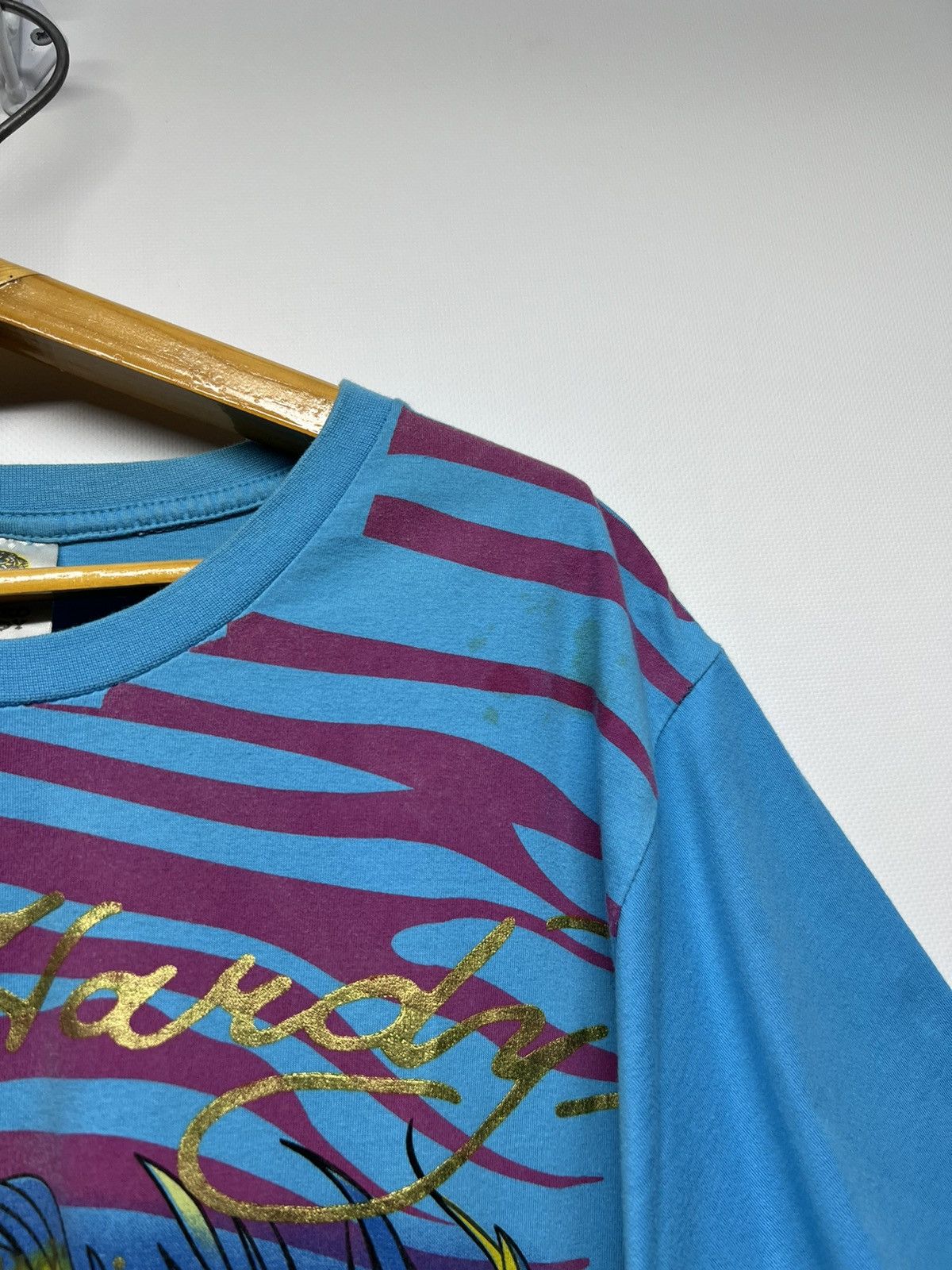 Ed Hardy × Vintage Vintage RareY2k Ed Hardy Skull All Over Print T-Shirt 90’s Size M / US 6-8 / IT 42-44 - 6 Thumbnail