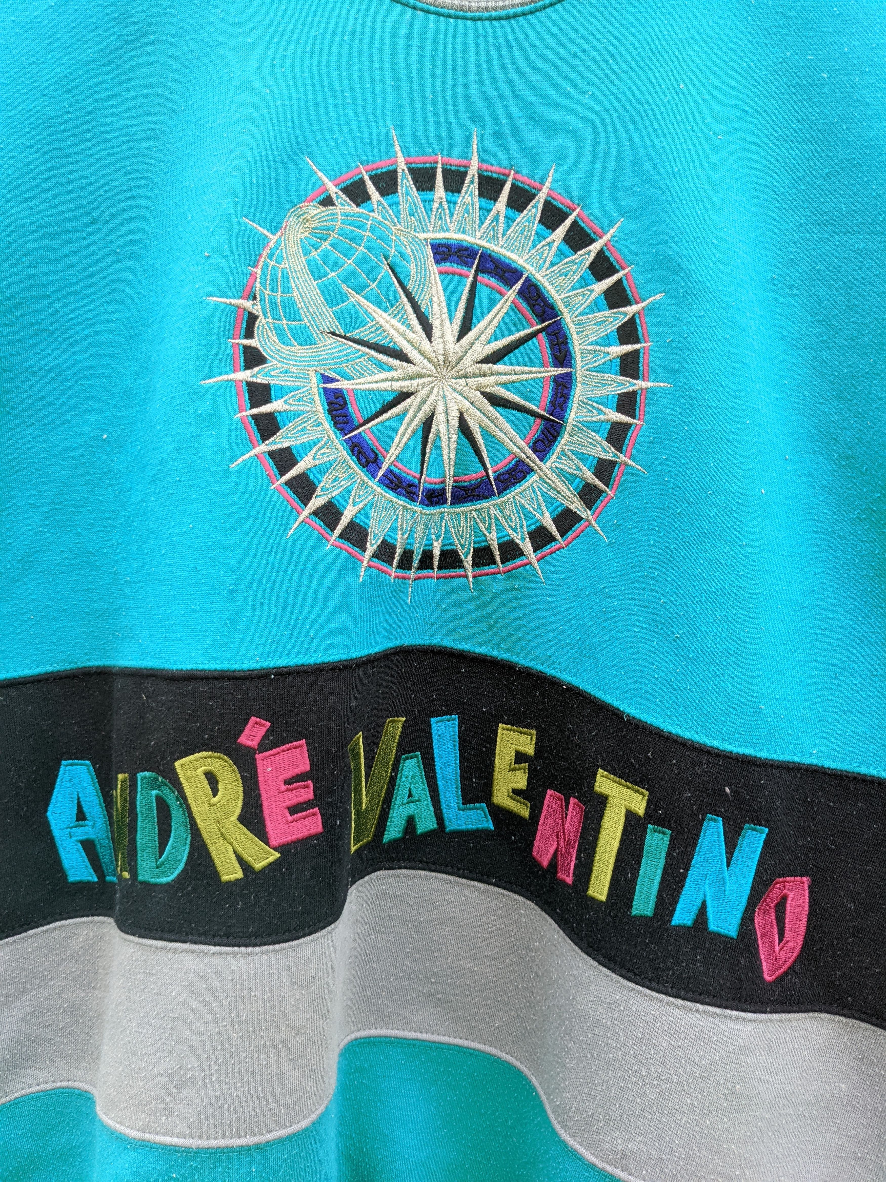 Valentino Andre Valentino Multicolour Embroidery Sweatshirt Size US L / EU 52-54 / 3 - 6 Thumbnail