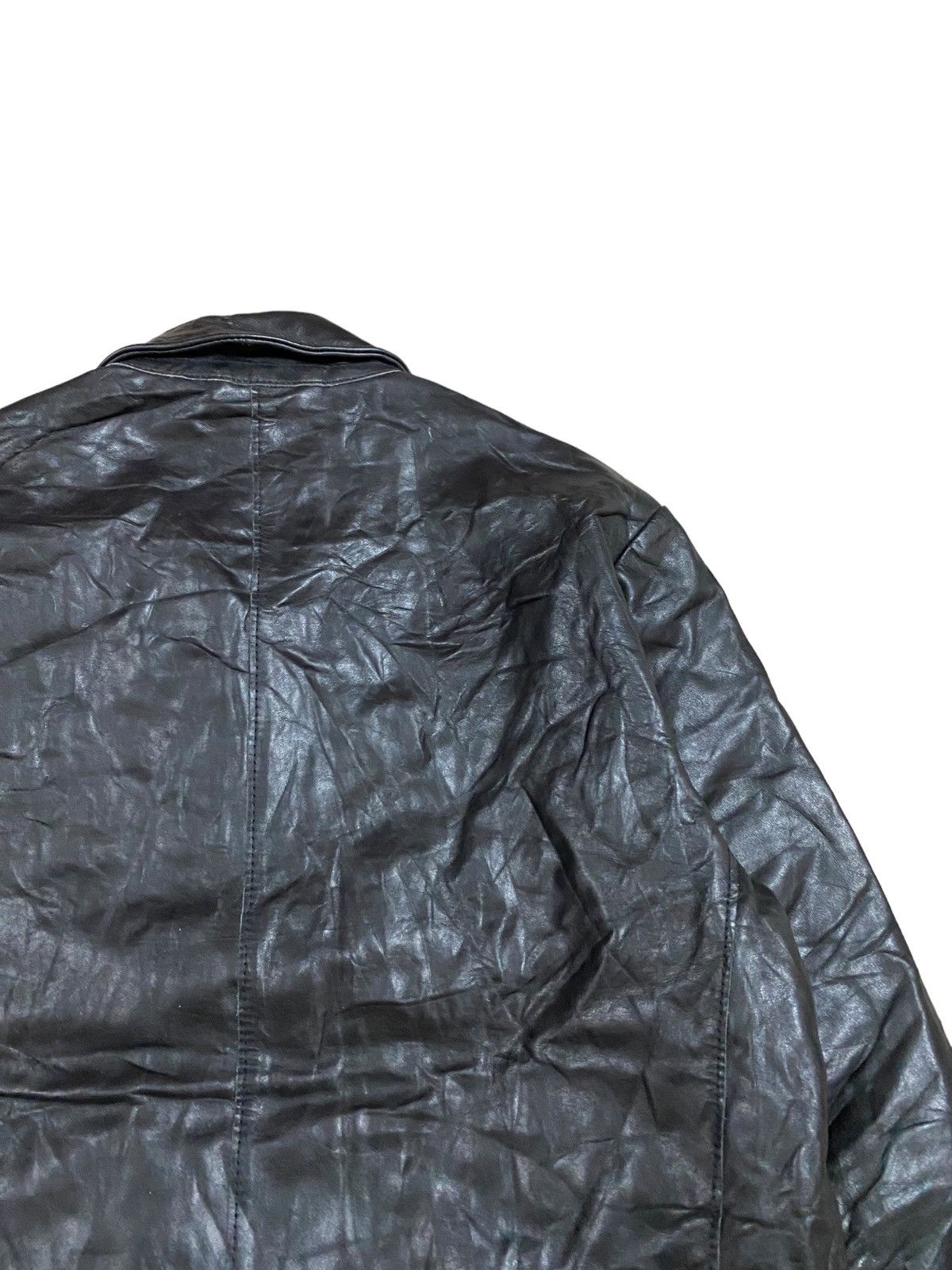 Gap Vtg🔥Y2k Gap Zip Leather Jacket Size M Size US M / EU 48-50 / 2 - 13 Thumbnail