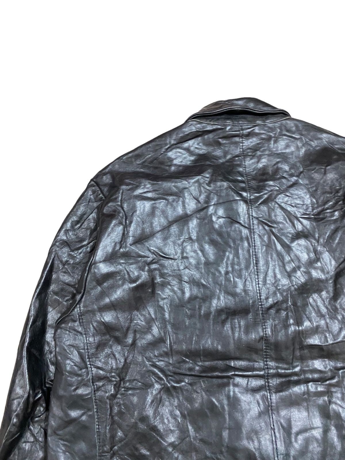 Gap Vtg🔥Y2k Gap Zip Leather Jacket Size M Size US M / EU 48-50 / 2 - 12 Thumbnail