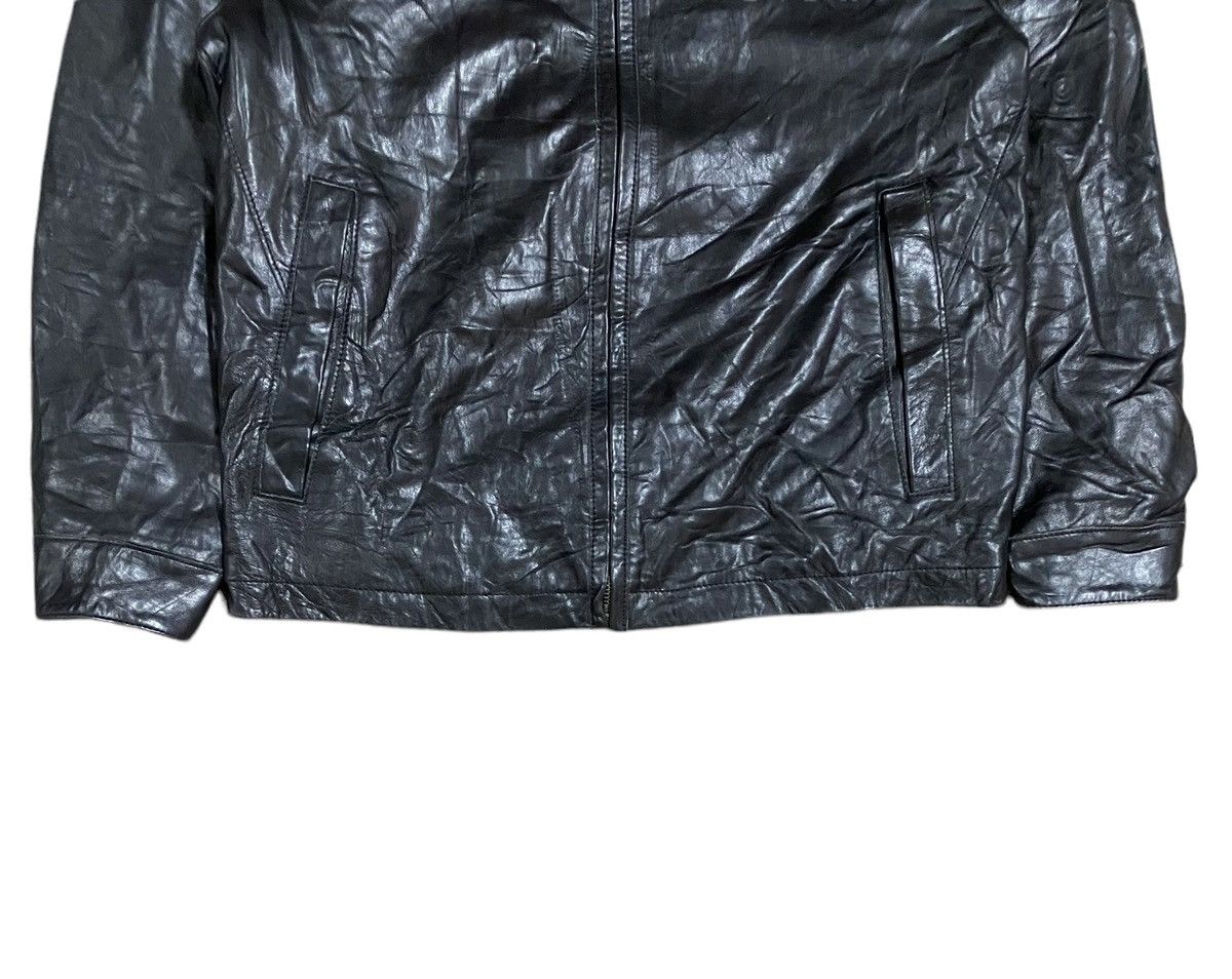 Gap Vtg🔥Y2k Gap Zip Leather Jacket Size M Size US M / EU 48-50 / 2 - 5 Thumbnail
