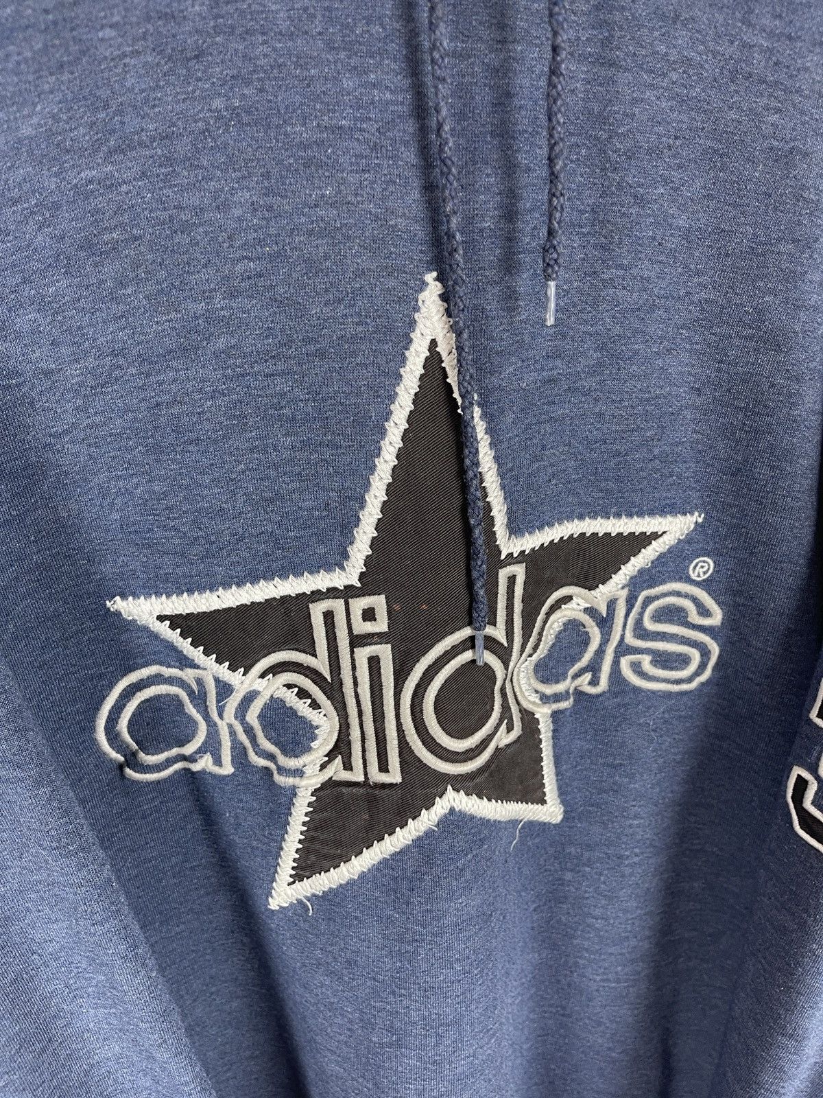 Adidas Adidas vintage 90s oversized hoodie big star #83 logo Size US L / EU 52-54 / 3 - 7 Thumbnail