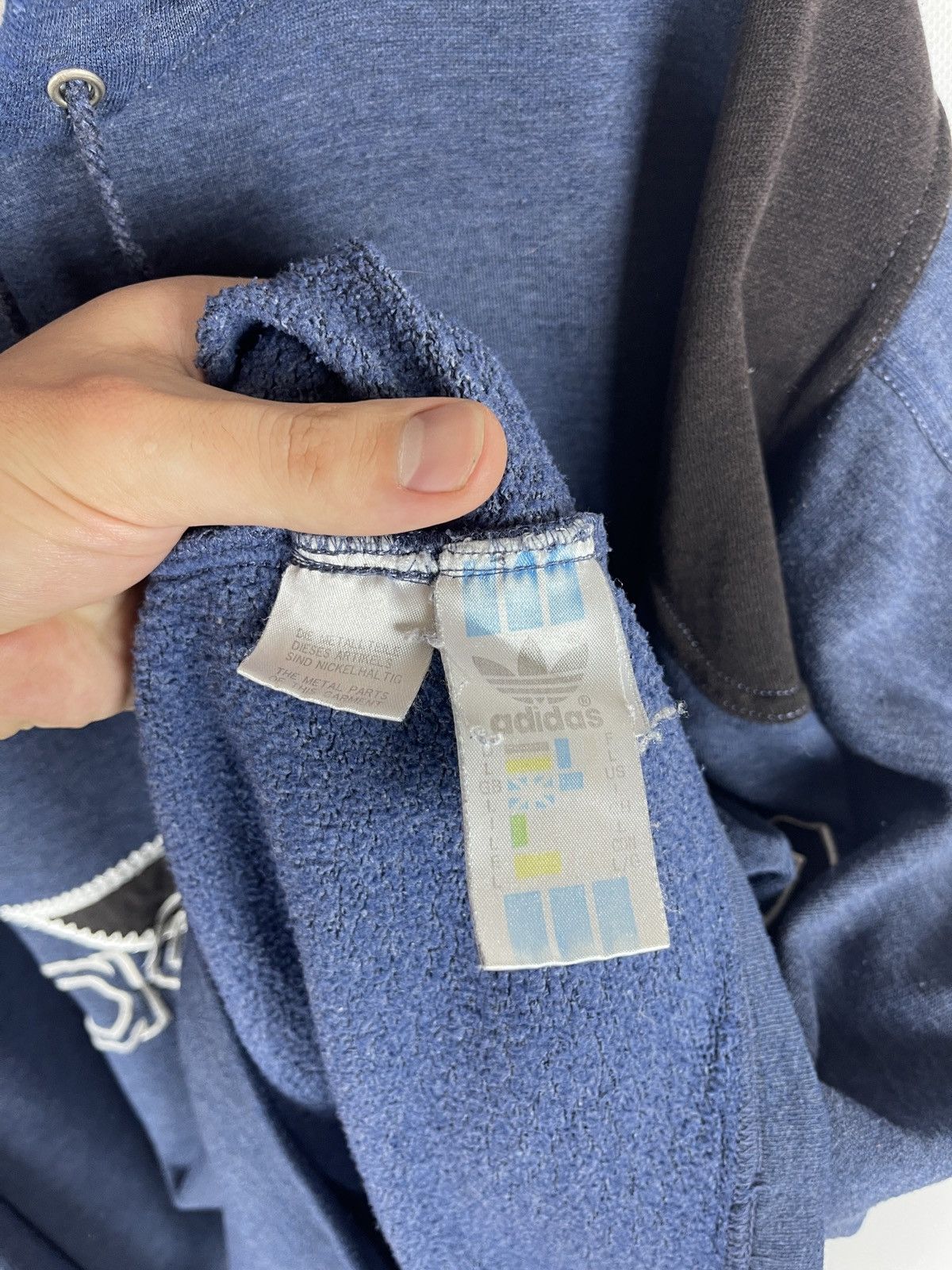 Adidas Adidas vintage 90s oversized hoodie big star #83 logo Size US L / EU 52-54 / 3 - 10 Thumbnail