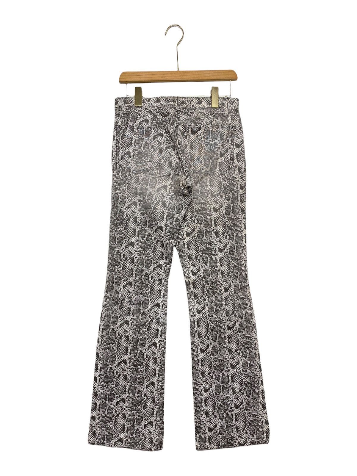 Japanese Brand Vintage Schussel Snake Skin Flared Denim Size US 29 - 2 Thumbnail