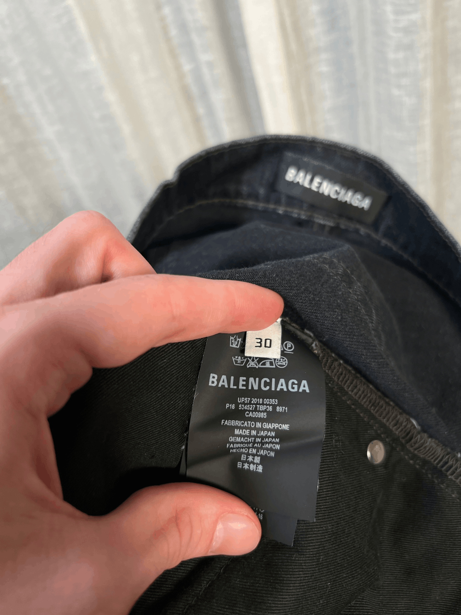 Balenciaga S/S 2018 Washed Black Denim Size US 30 / EU 46 - 8 Thumbnail