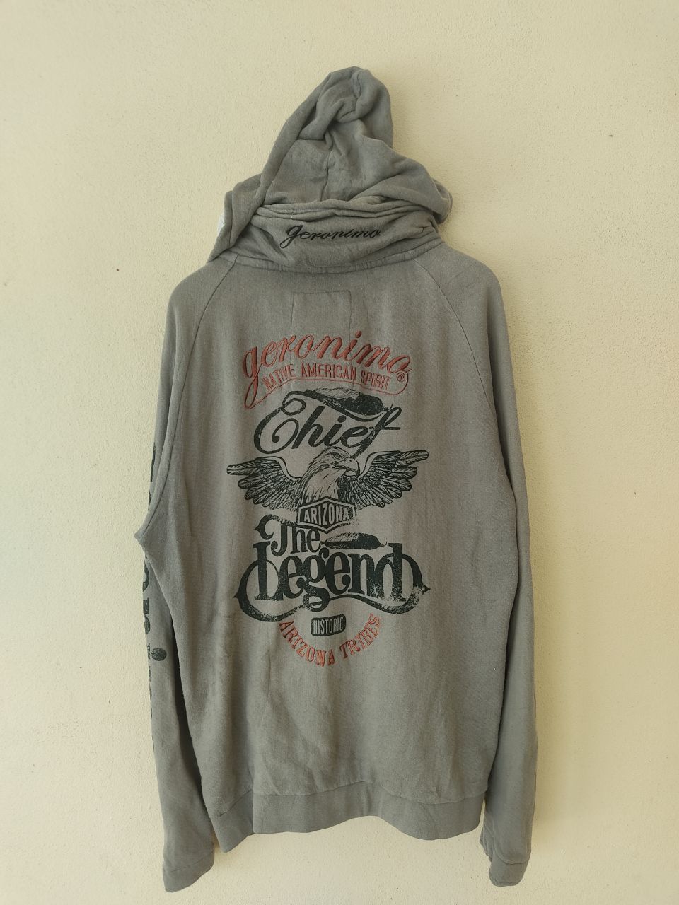 Japanese Brand Geronimo Eagle Hoodie Size US XL / EU 56 / 4 - 1 Thumbnail