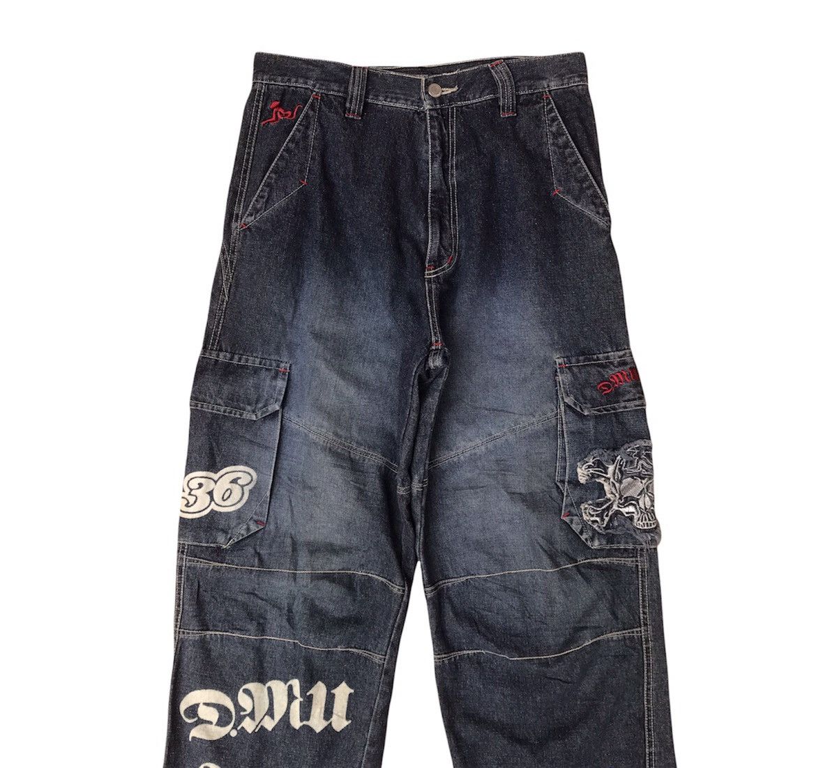 DrunknMunky Drunky Munky BAGGY WIDE Jnco multiple pocket Size US 29 - 3 Thumbnail