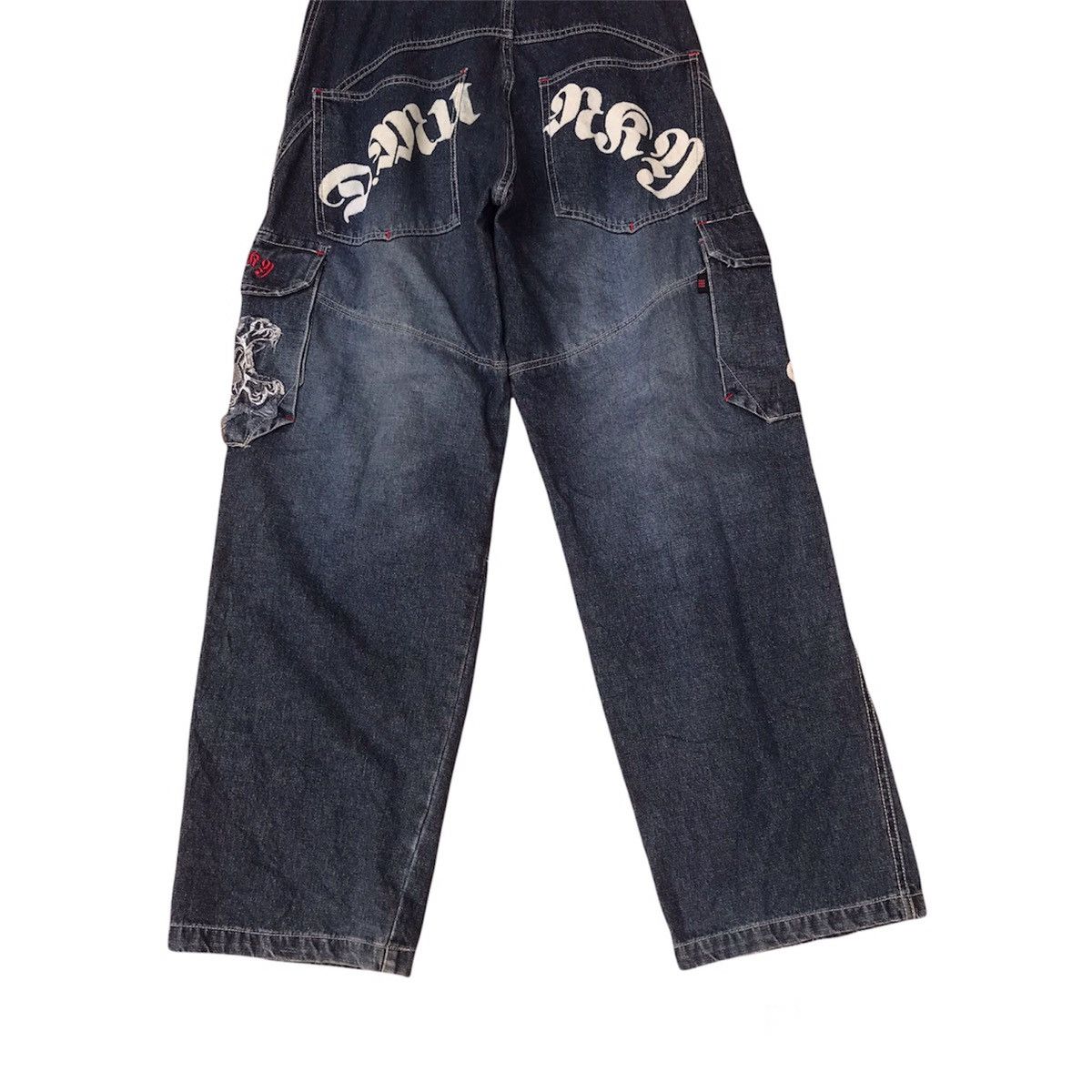 DrunknMunky Drunky Munky BAGGY WIDE Jnco multiple pocket Size US 29 - 7 Thumbnail