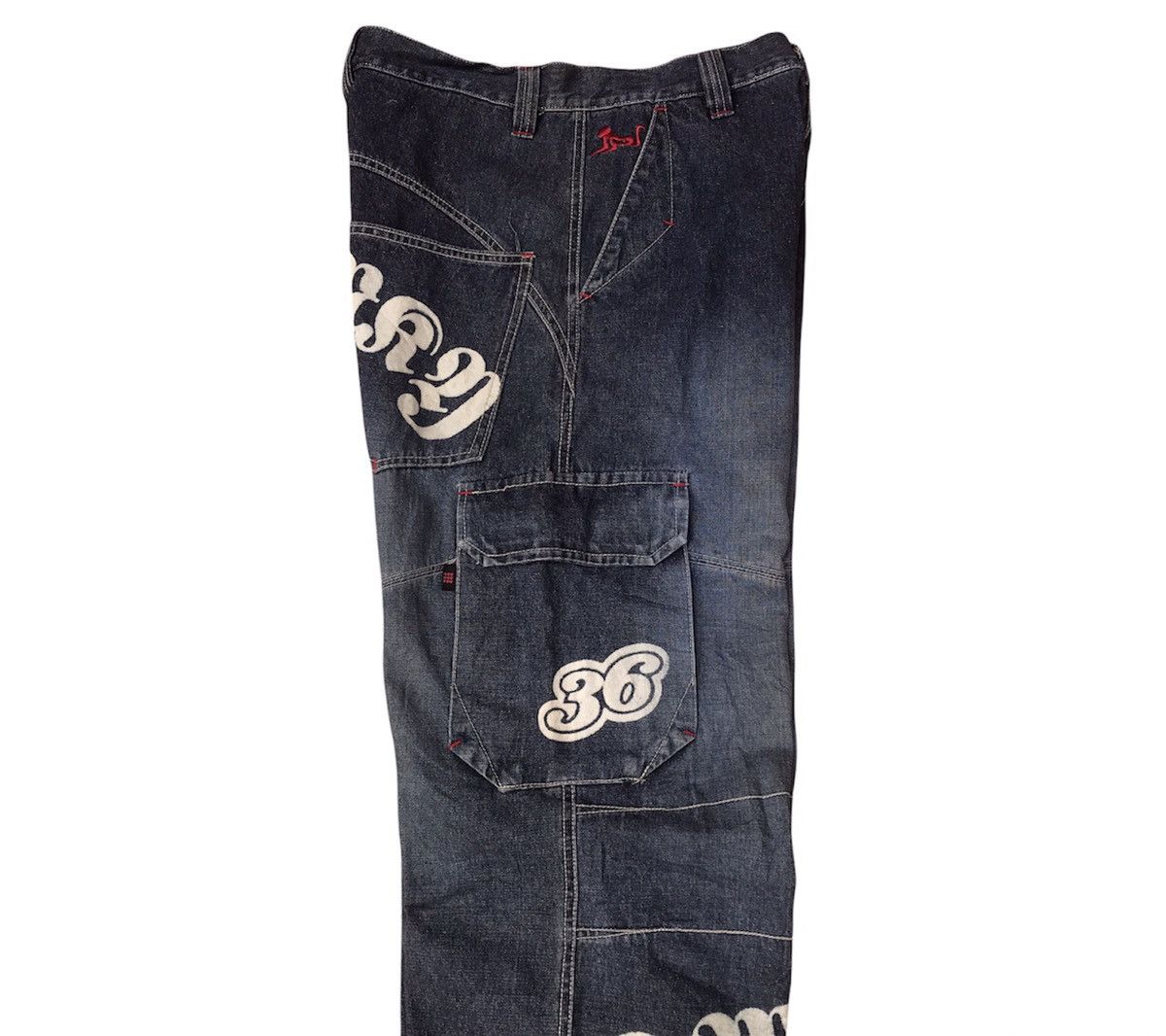 DrunknMunky Drunky Munky BAGGY WIDE Jnco multiple pocket Size US 29 - 14 Thumbnail