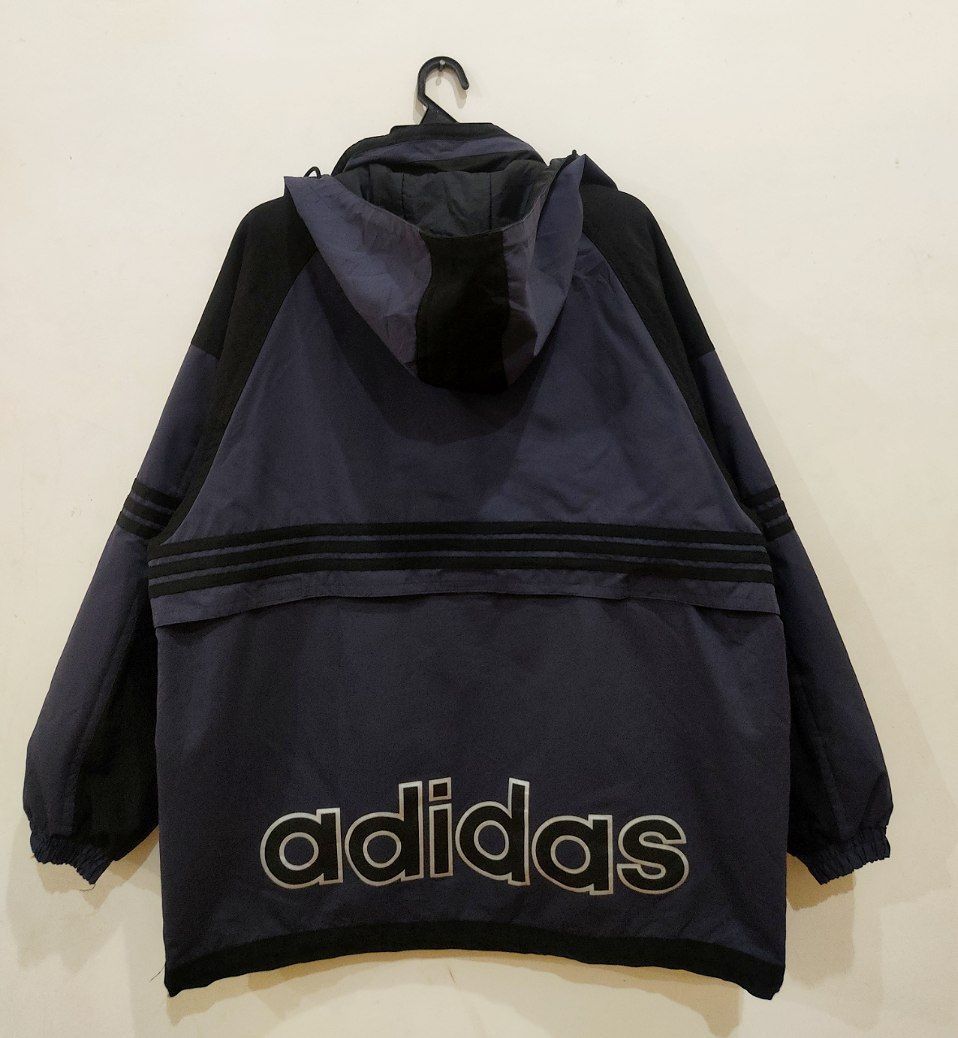 Adidas × Vintage Vintage Adidas Anorak Jacket Waterproof Size US L / EU 52-54 / 3 - 2 Thumbnail