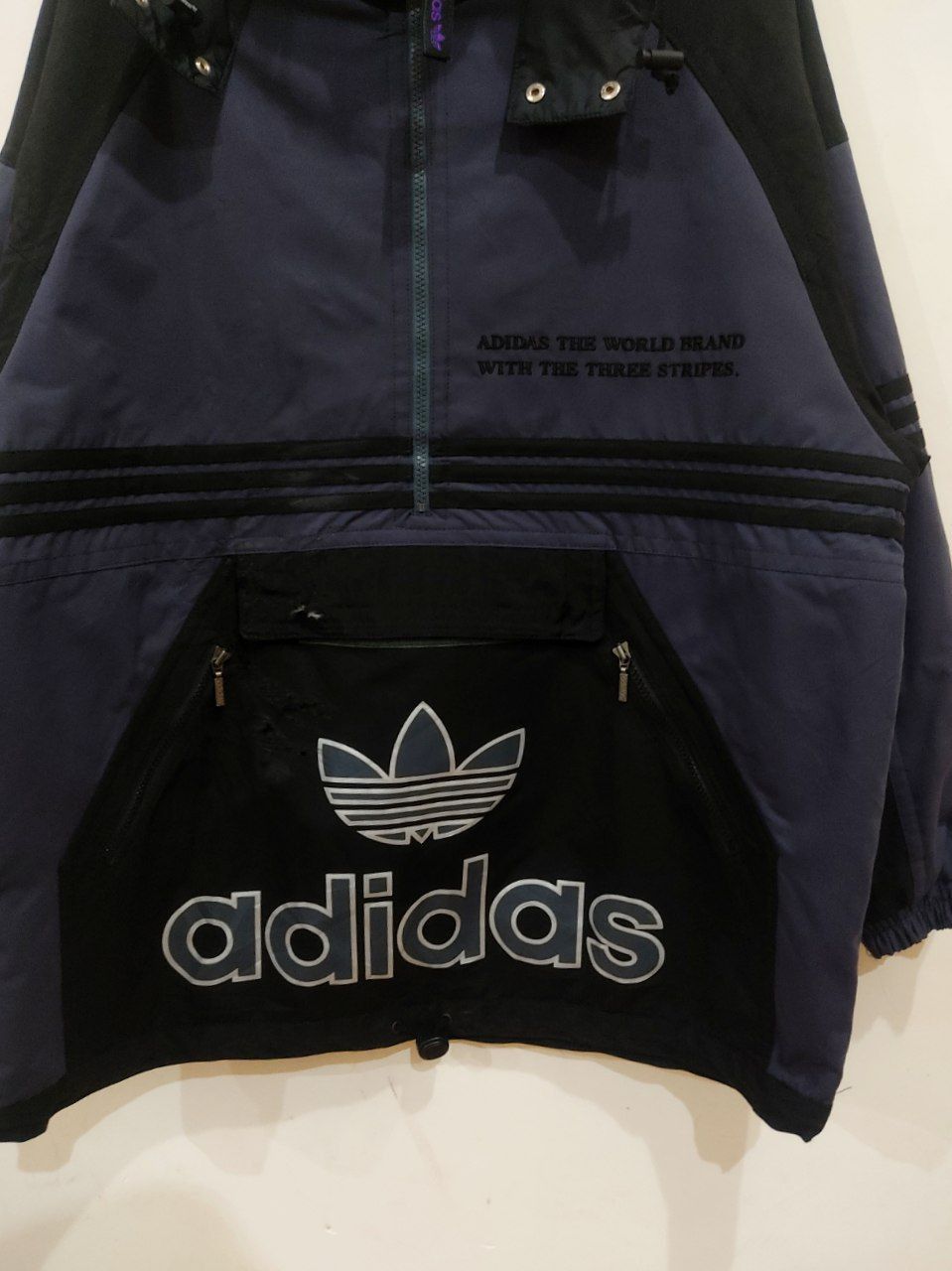 Adidas × Vintage Vintage Adidas Anorak Jacket Waterproof Size US L / EU 52-54 / 3 - 4 Thumbnail