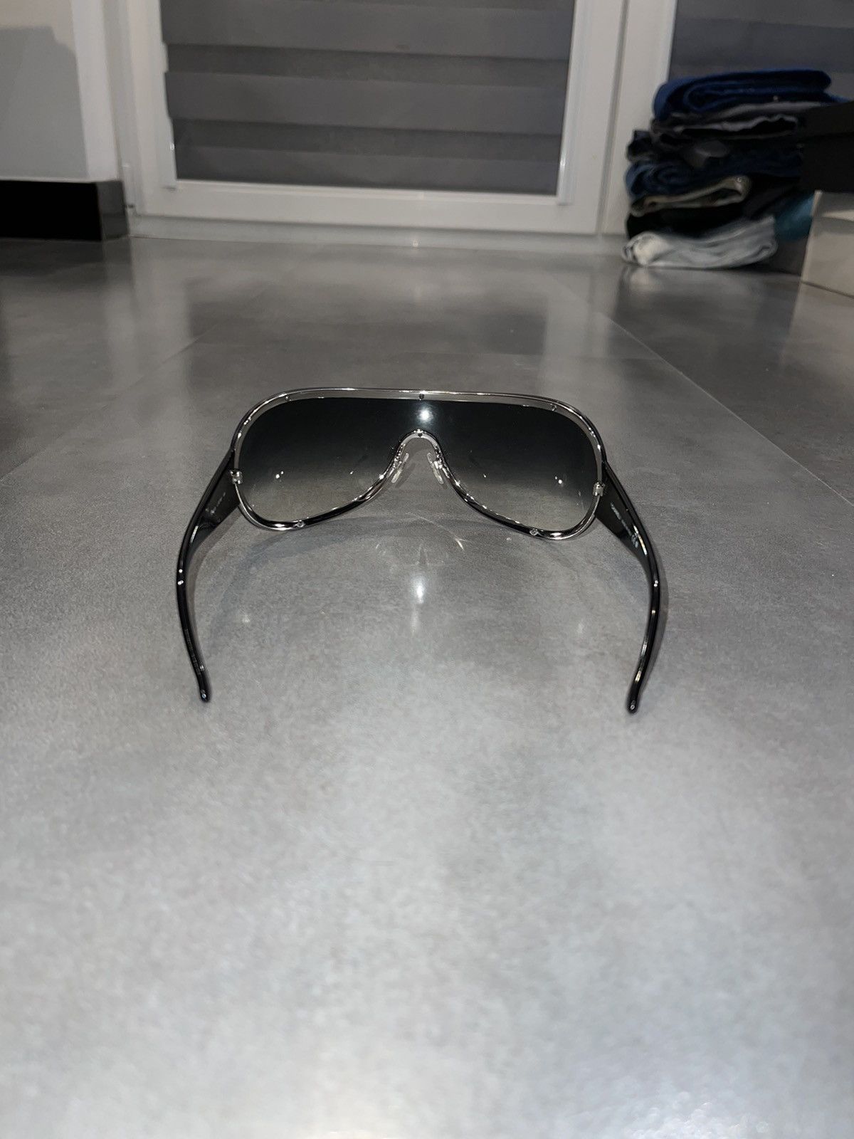 Chanel Chanel 4148-B Ombre Black Shield Sunglasses Size ONE SIZE - 4 Thumbnail