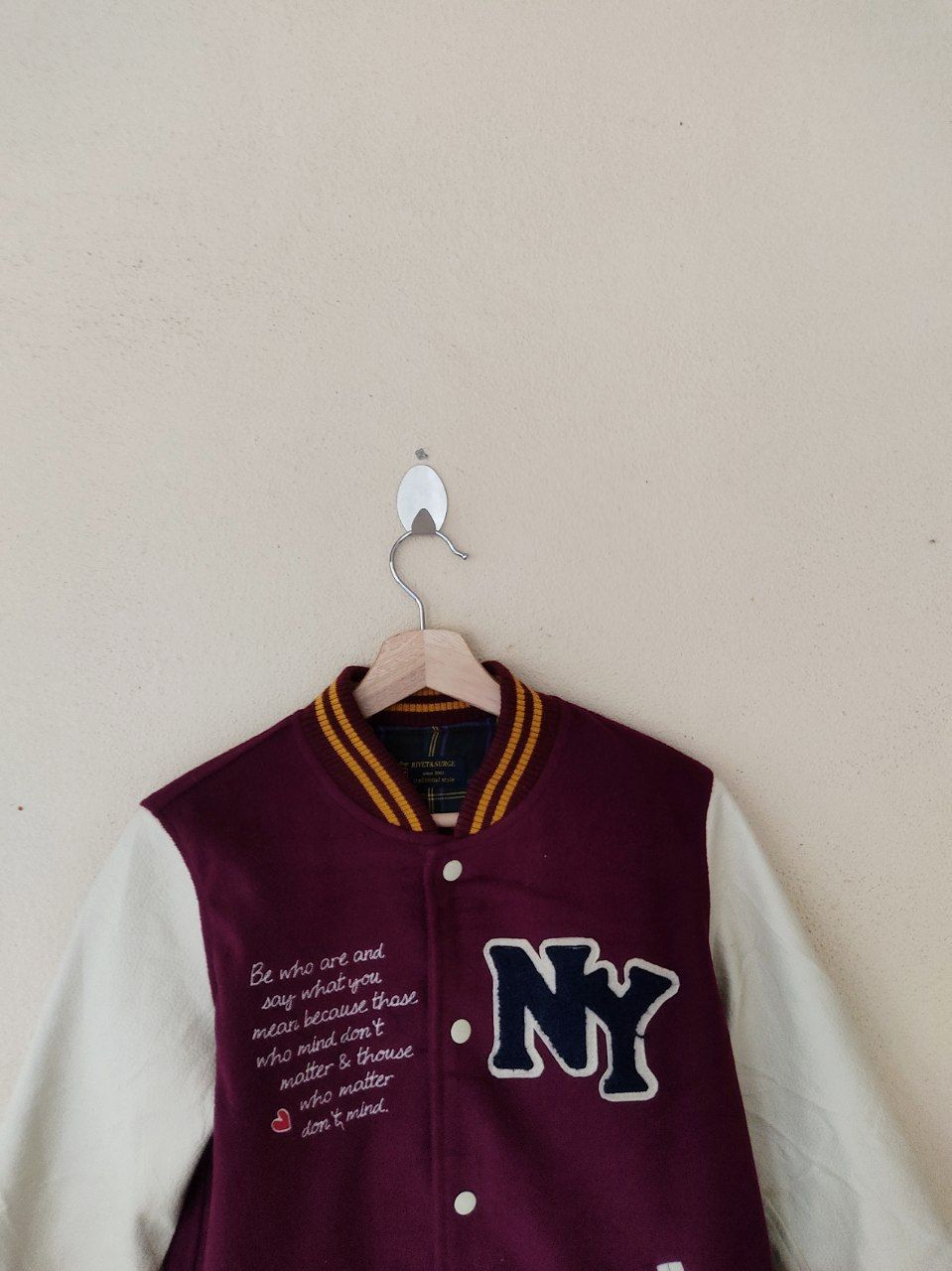 Japanese Brand × Vintage Varsity Rivet & Surge Maroon Size US L / EU 52-54 / 3 - 2 Thumbnail