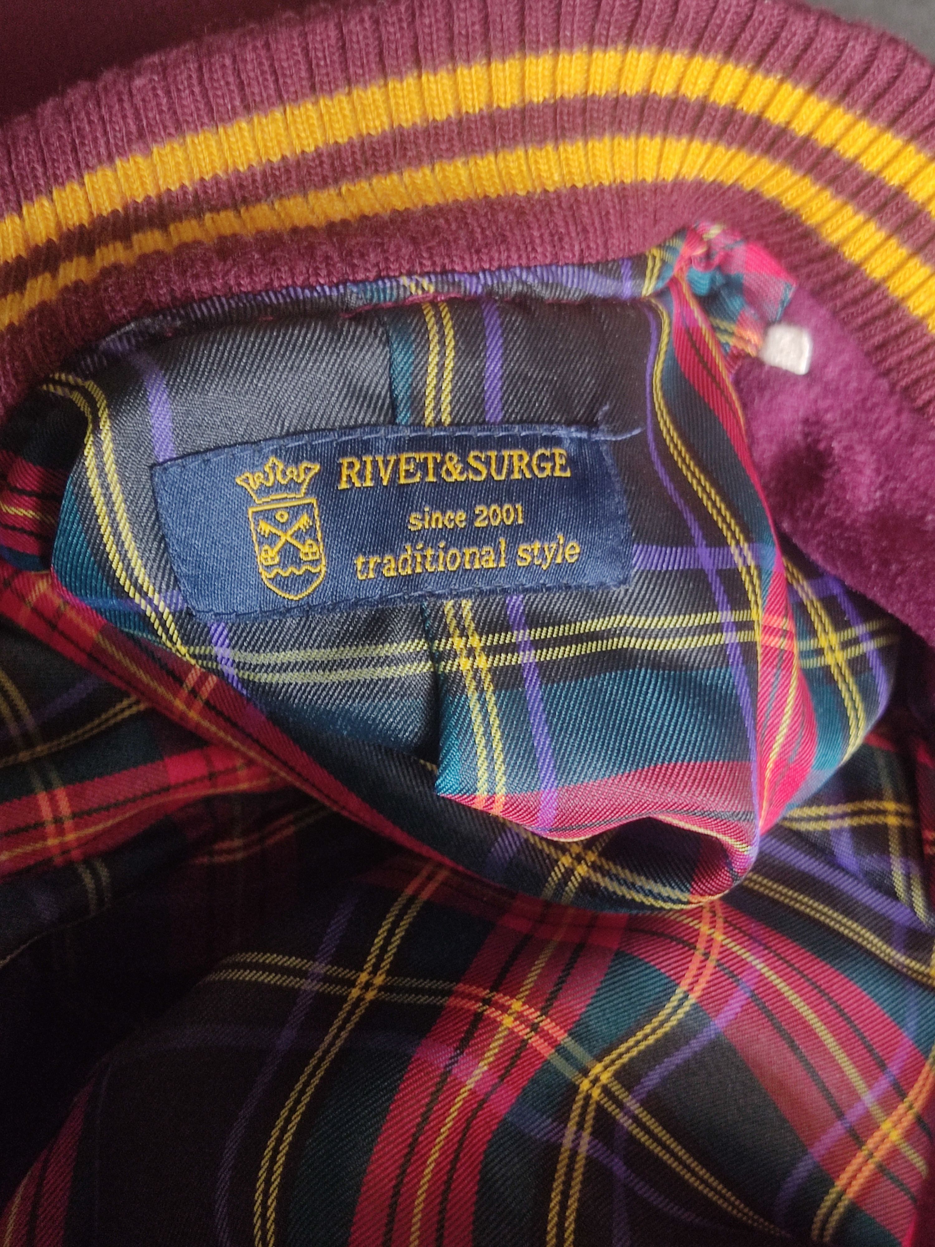 Japanese Brand × Vintage Varsity Rivet & Surge Maroon Size US L / EU 52-54 / 3 - 7 Thumbnail