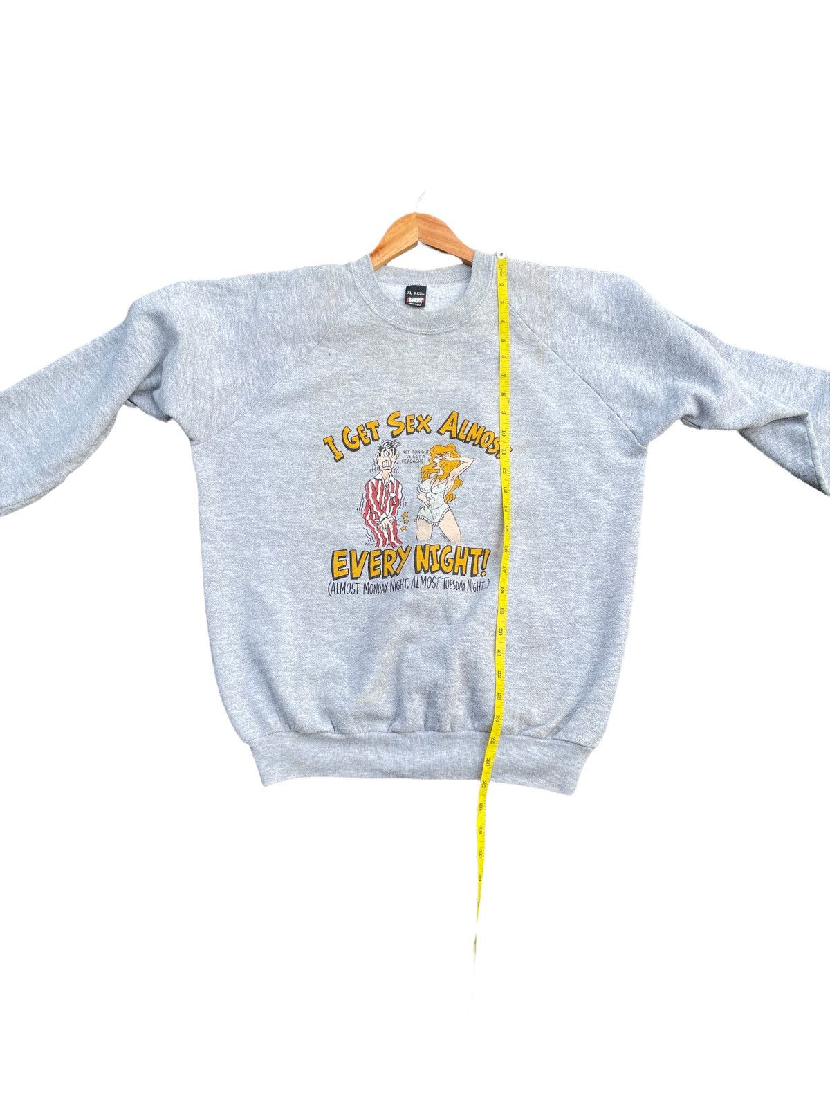 Vintage Vintage 80’s Screen Star Raglan Sweatshirt Size US XL / EU 56 / 4 - 3 Thumbnail