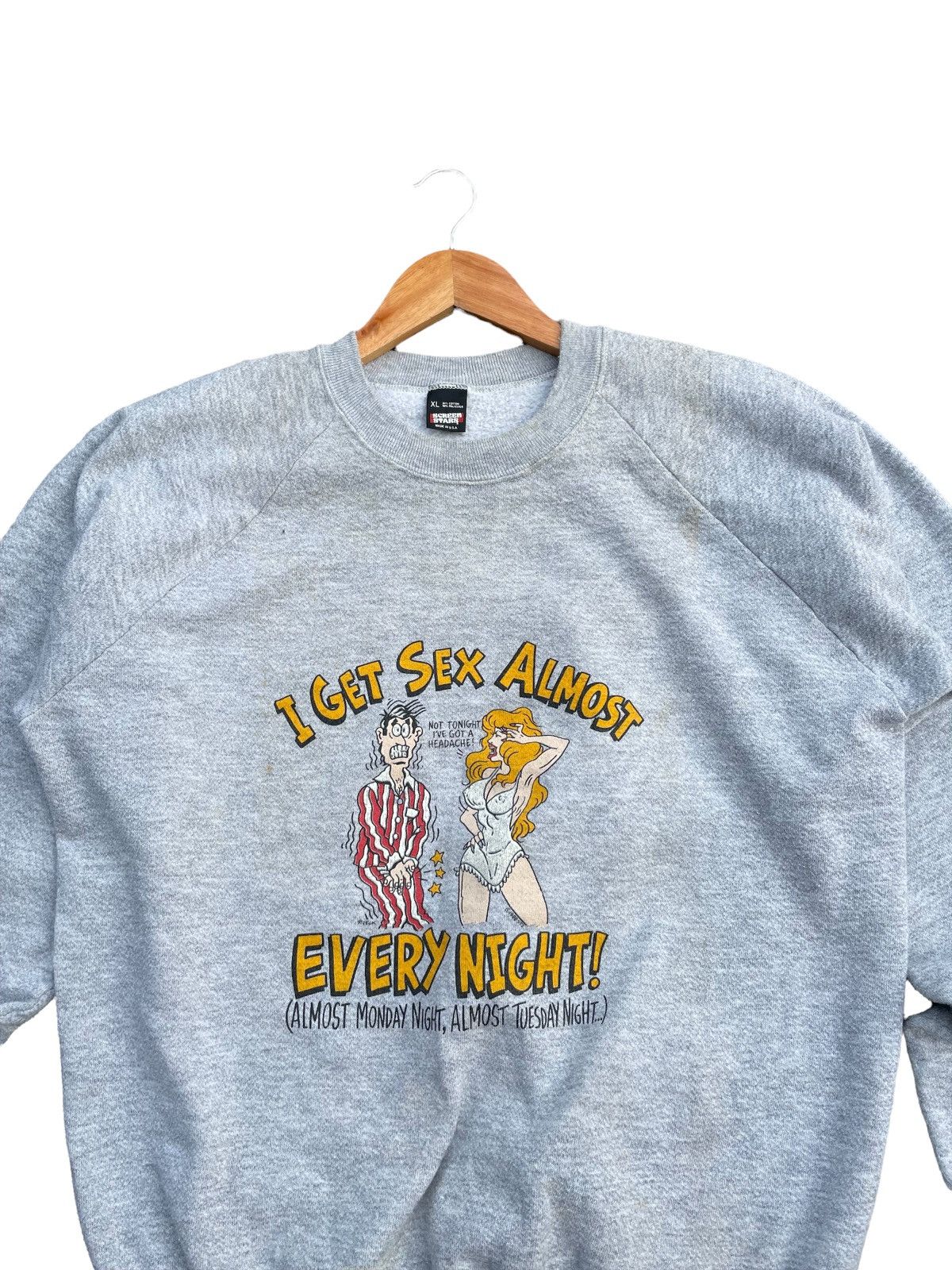 Vintage Vintage 80’s Screen Star Raglan Sweatshirt Size US XL / EU 56 / 4 - 5 Thumbnail