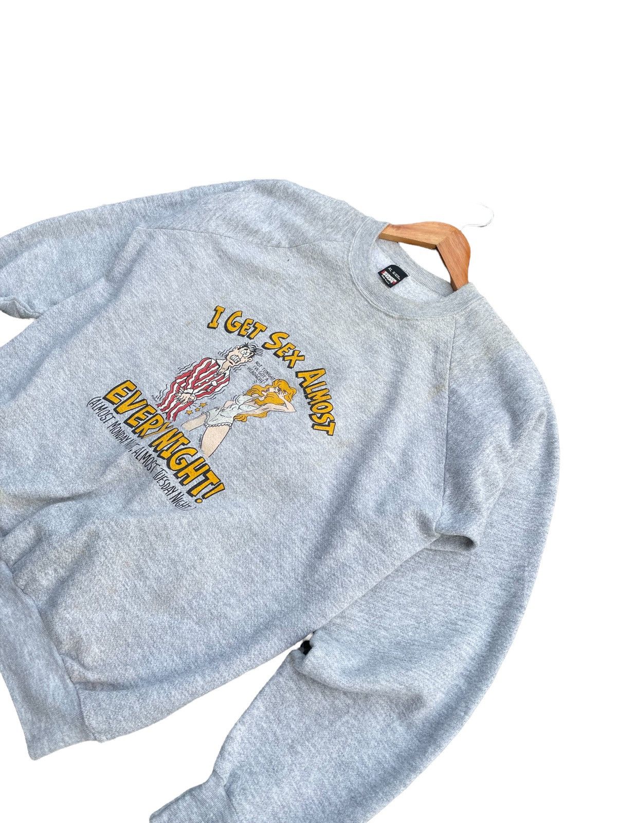 Vintage Vintage 80’s Screen Star Raglan Sweatshirt Size US XL / EU 56 / 4 - 4 Thumbnail