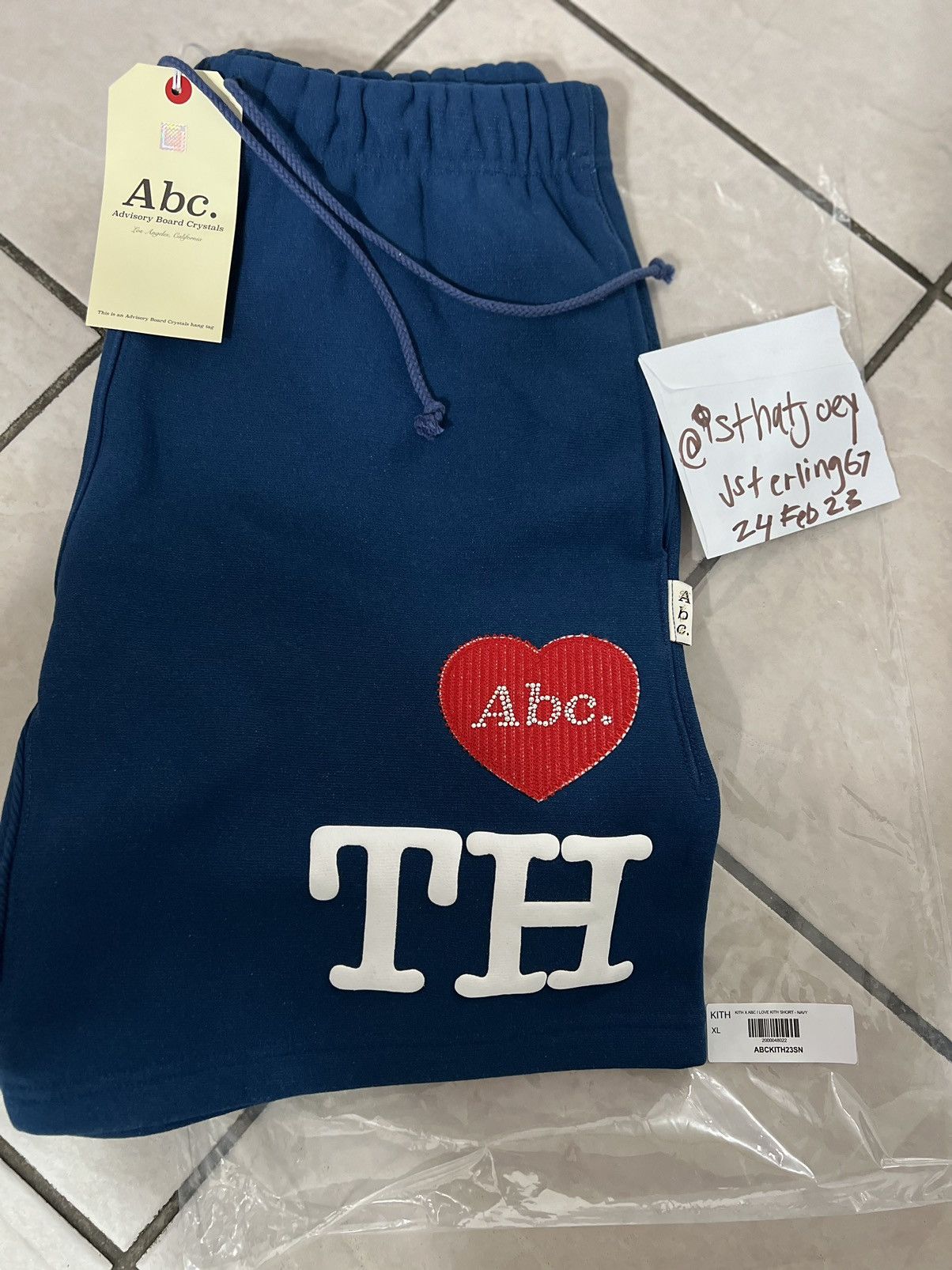 Advisory Board Crystals × Kith Kith x Advisory Board Crystals I love Kith Shorts sz XL Size US 38 / EU 54 - 2 Thumbnail
