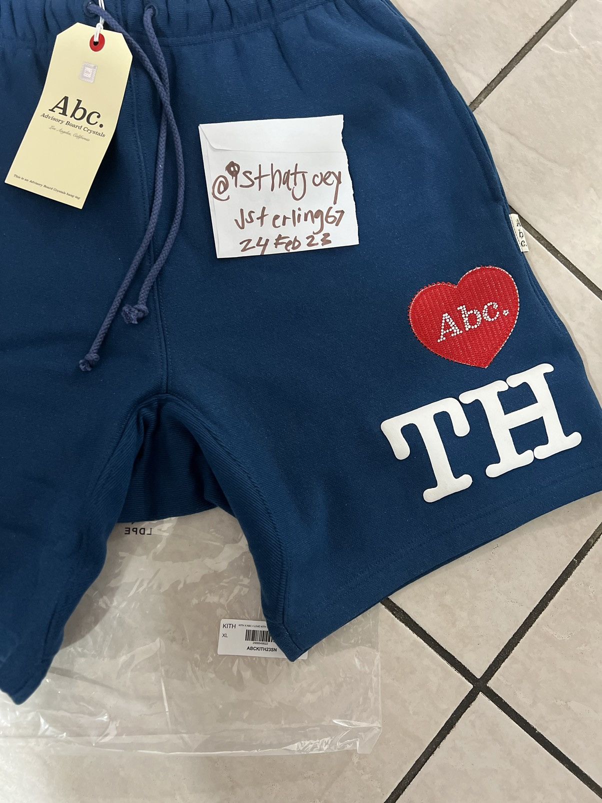 Advisory Board Crystals × Kith Kith x Advisory Board Crystals I love Kith Shorts sz XL Size US 38 / EU 54 - 4 Thumbnail