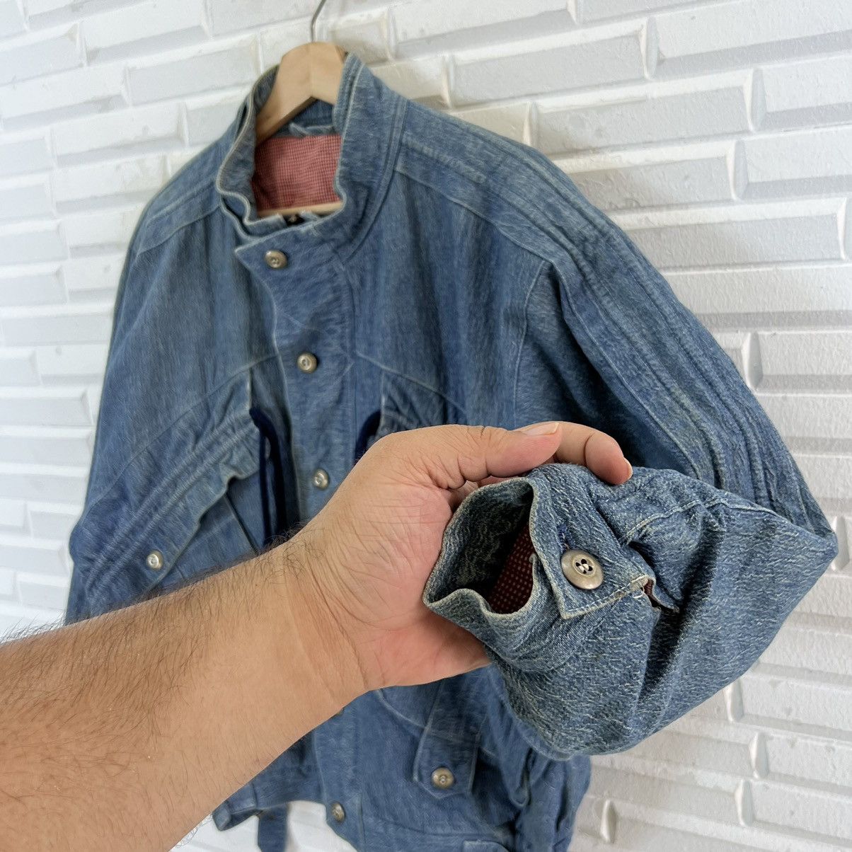 Japanese Brand VINTAGE BOMBER PARACHUTE BIKER JACKET INSPIRED ISSEY MIYAKE Size US L / EU 52-54 / 3 - 7 Thumbnail