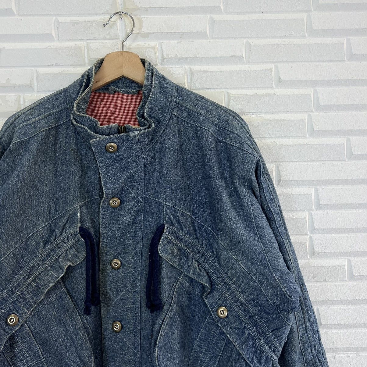 Japanese Brand VINTAGE BOMBER PARACHUTE BIKER JACKET INSPIRED ISSEY MIYAKE Size US L / EU 52-54 / 3 - 5 Thumbnail