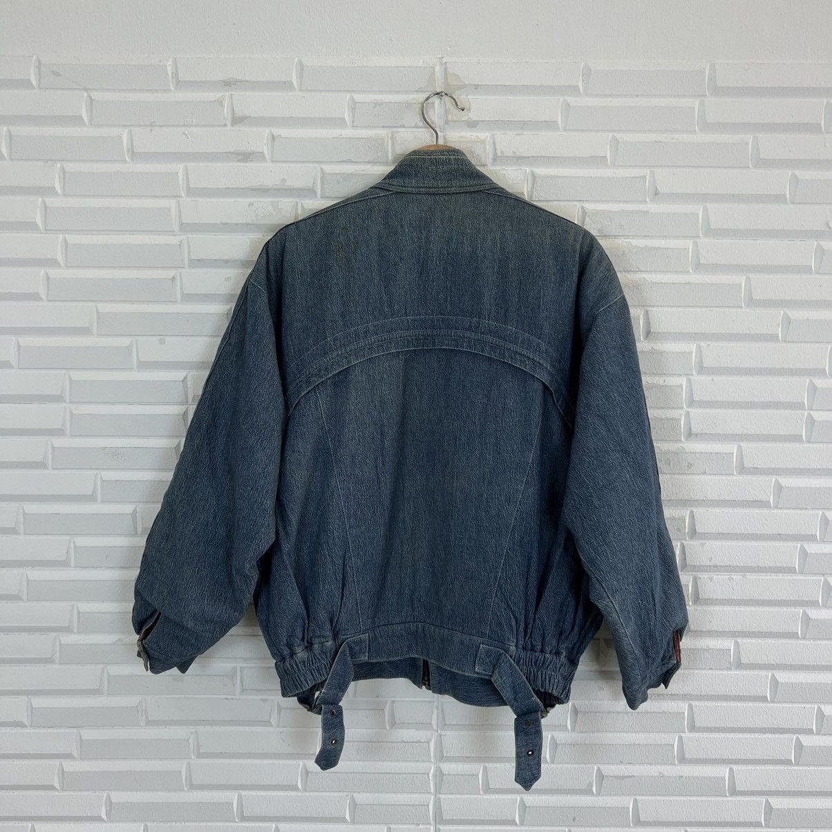 Japanese Brand VINTAGE BOMBER PARACHUTE BIKER JACKET INSPIRED ISSEY MIYAKE Size US L / EU 52-54 / 3 - 9 Thumbnail