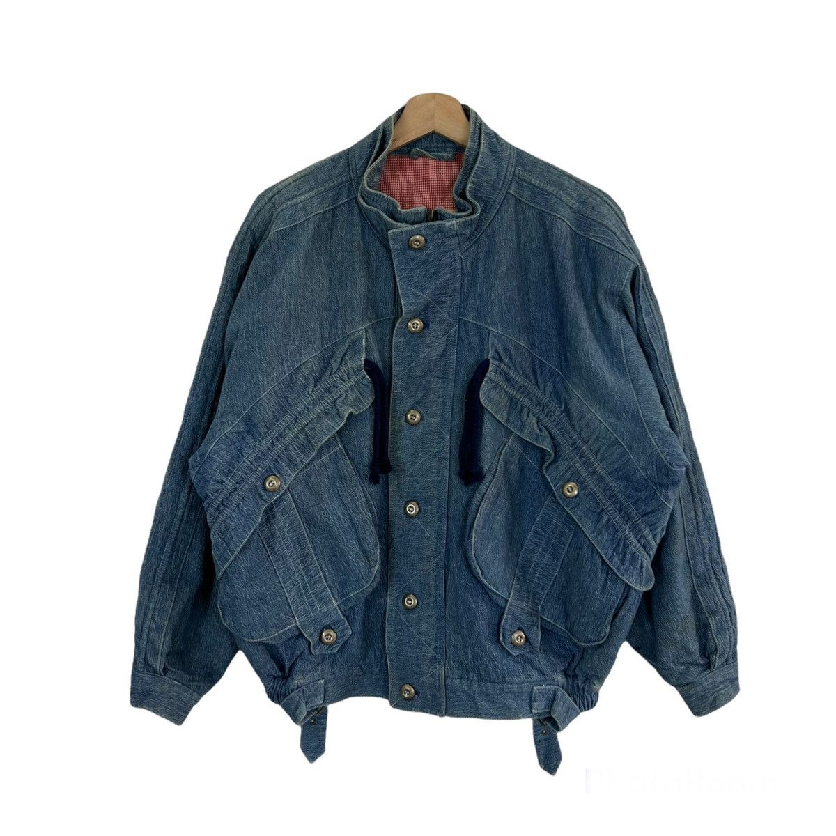 Japanese Brand VINTAGE BOMBER PARACHUTE BIKER JACKET INSPIRED ISSEY MIYAKE Size US L / EU 52-54 / 3 - 1 Thumbnail
