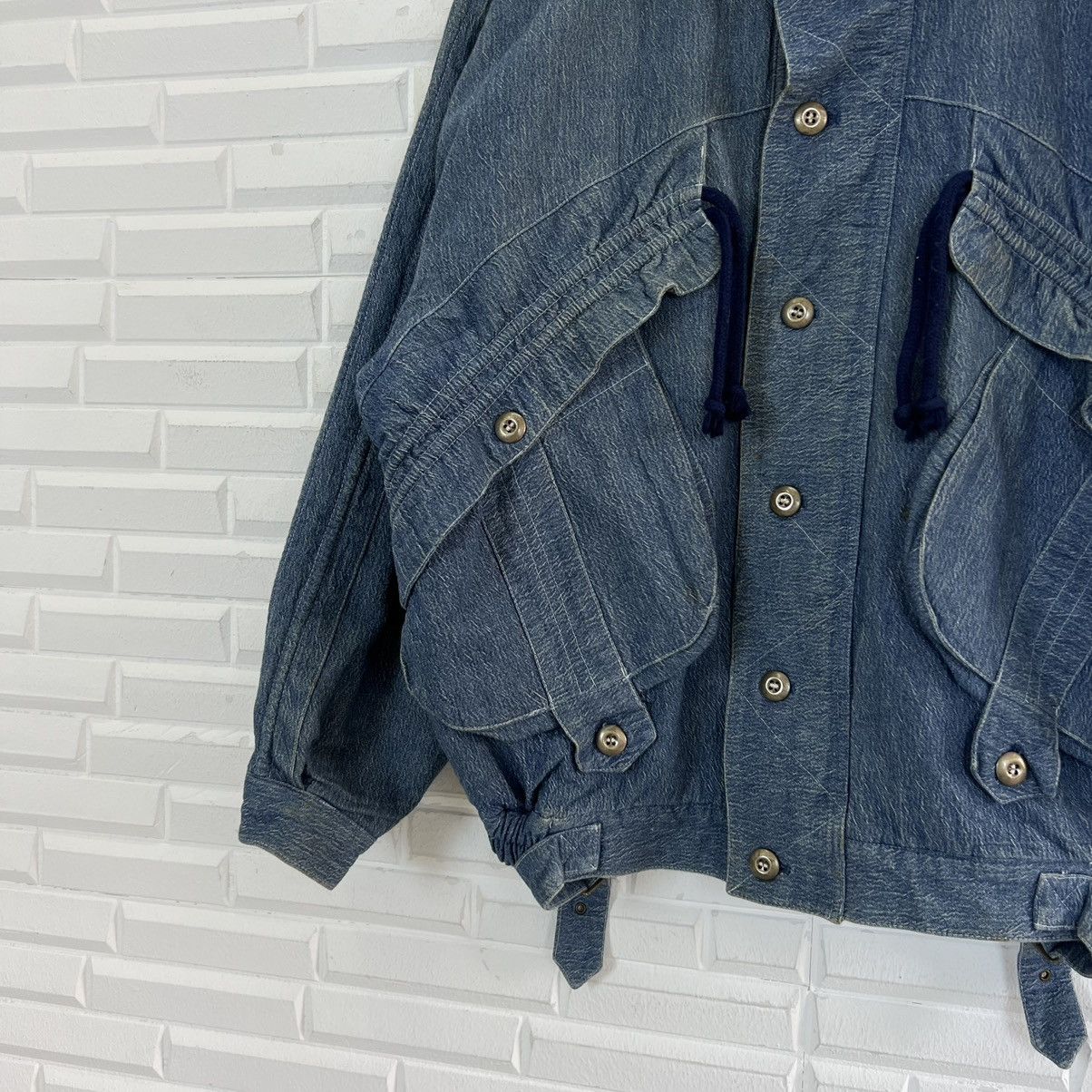 Japanese Brand VINTAGE BOMBER PARACHUTE BIKER JACKET INSPIRED ISSEY MIYAKE Size US L / EU 52-54 / 3 - 4 Thumbnail