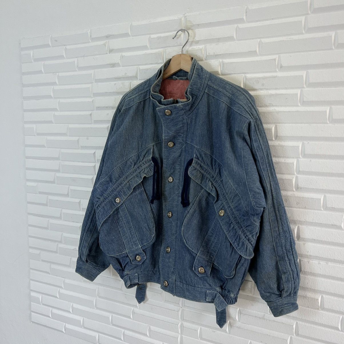 Japanese Brand VINTAGE BOMBER PARACHUTE BIKER JACKET INSPIRED ISSEY MIYAKE Size US L / EU 52-54 / 3 - 2 Thumbnail