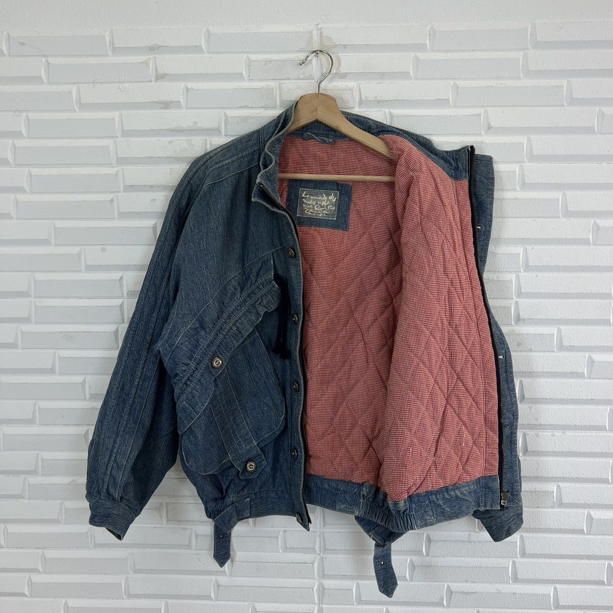 Japanese Brand VINTAGE BOMBER PARACHUTE BIKER JACKET INSPIRED ISSEY MIYAKE Size US L / EU 52-54 / 3 - 13 Thumbnail