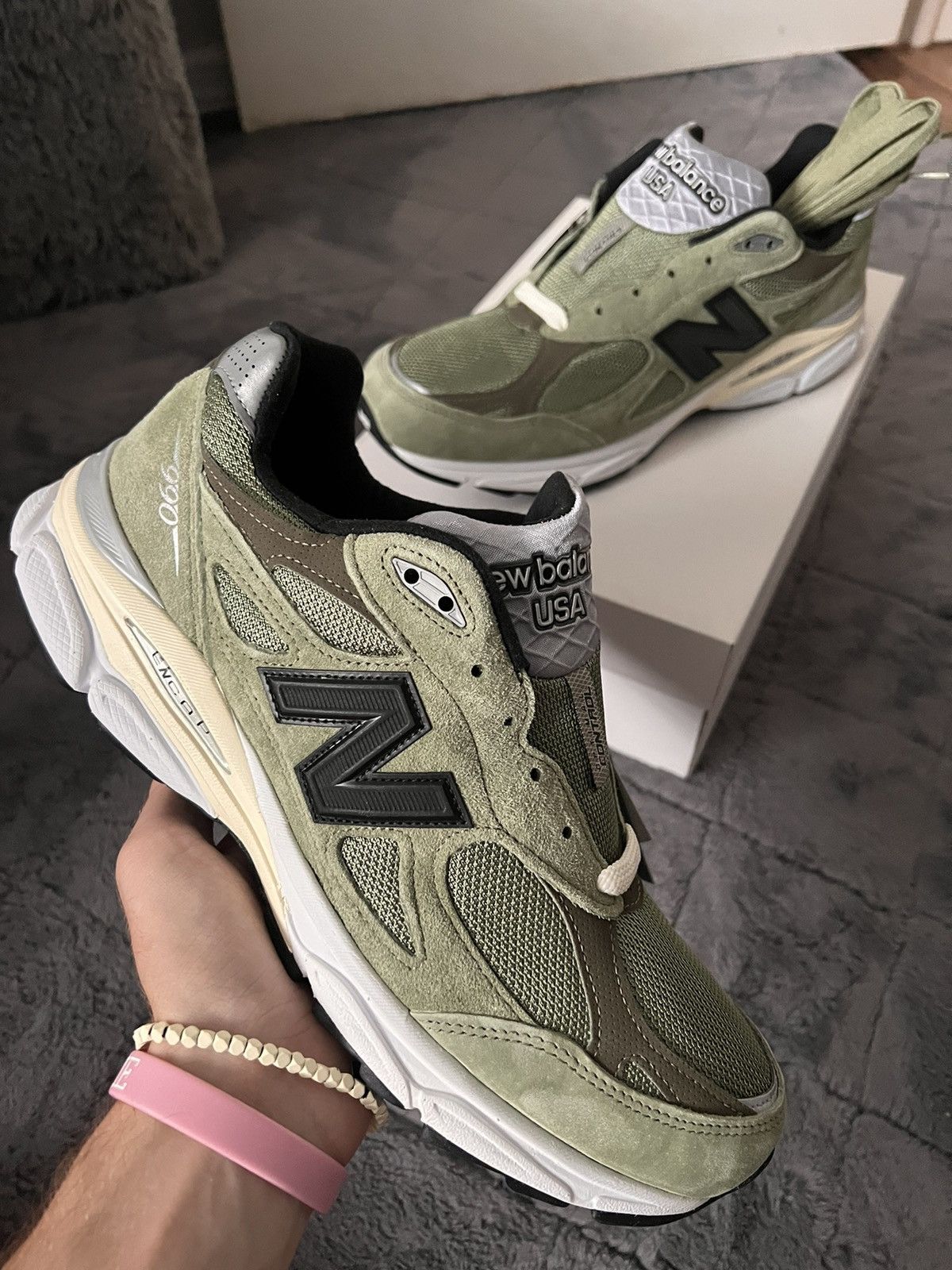 new balance x jjjjound 990v3 olive