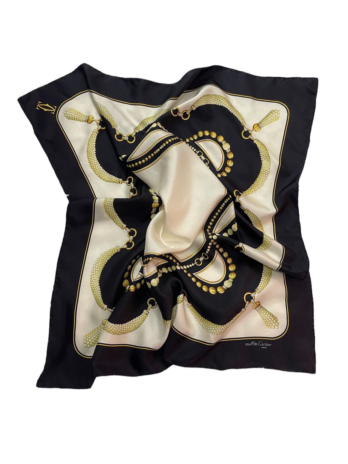 Cartier Vintage Cartier Luxury Silk Scarves Size ONE SIZE - 1 Thumbnail