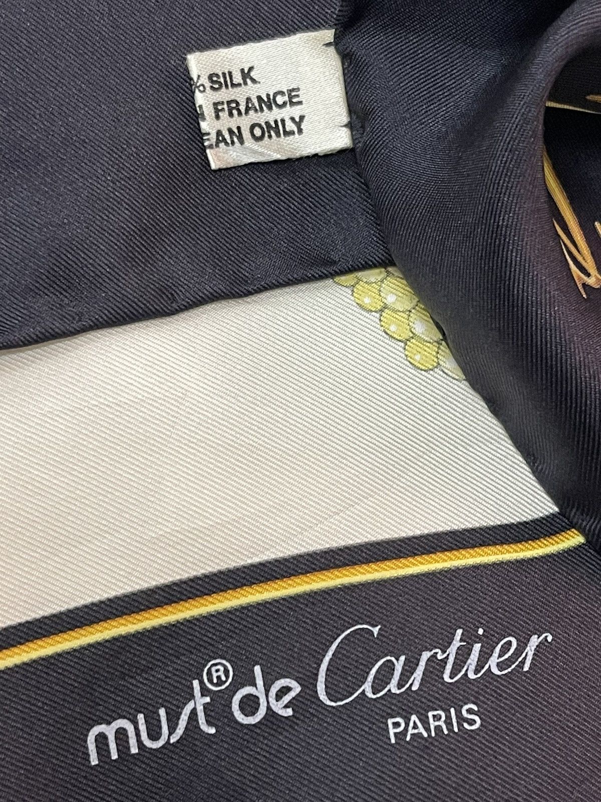 Cartier Vintage Cartier Luxury Silk Scarves Size ONE SIZE - 8 Thumbnail