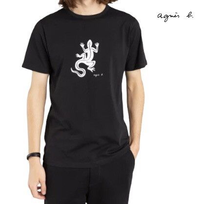 agnes b. agnès b. Graphic-Print Lizard T-shirt Size US M / EU 48-50 / 2 - 1 Thumbnail