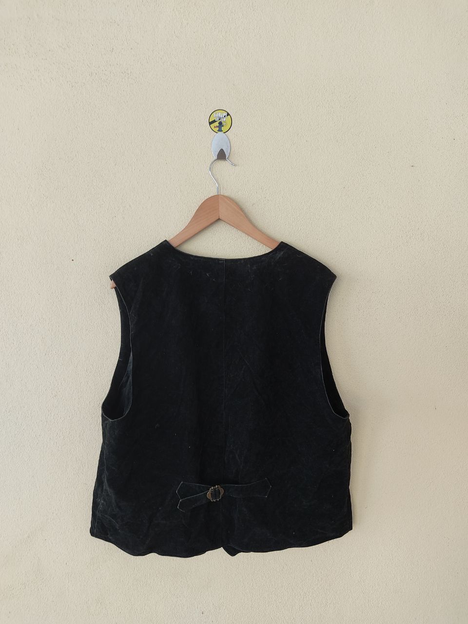 Genuine Leather × Japanese Brand × Vintage VINTAGE BONMARLEN MOTORCYCLE BLACK LEATHER VEST Size US M / EU 48-50 / 2 - 2 Thumbnail