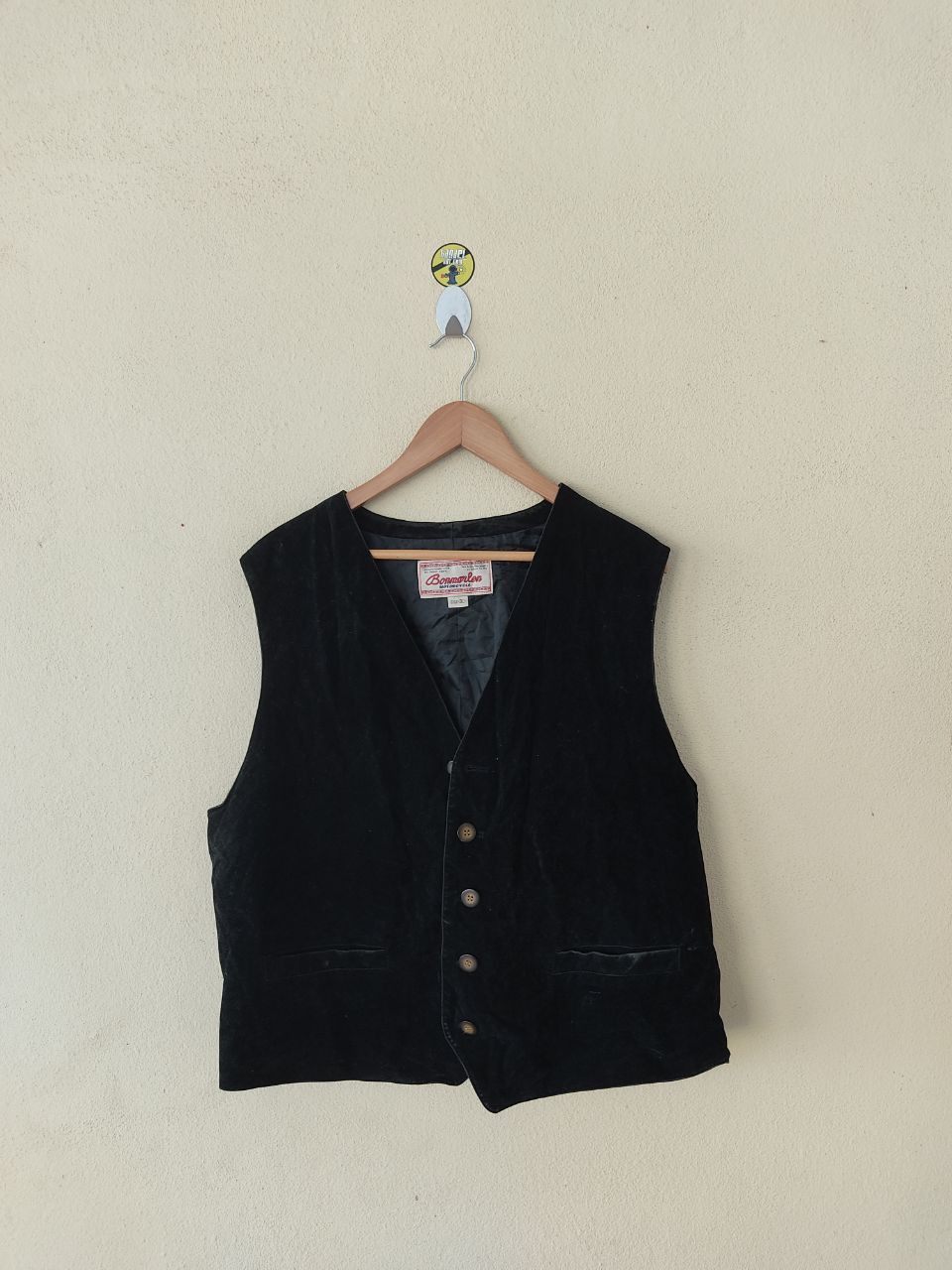 Genuine Leather × Japanese Brand × Vintage VINTAGE BONMARLEN MOTORCYCLE BLACK LEATHER VEST Size US M / EU 48-50 / 2 - 1 Thumbnail