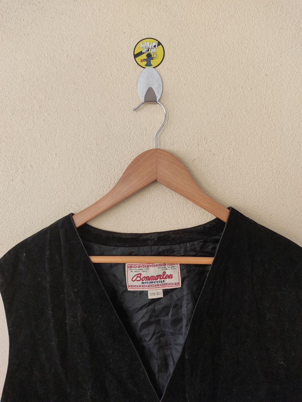 Genuine Leather × Japanese Brand × Vintage VINTAGE BONMARLEN MOTORCYCLE BLACK LEATHER VEST Size US M / EU 48-50 / 2 - 3 Thumbnail