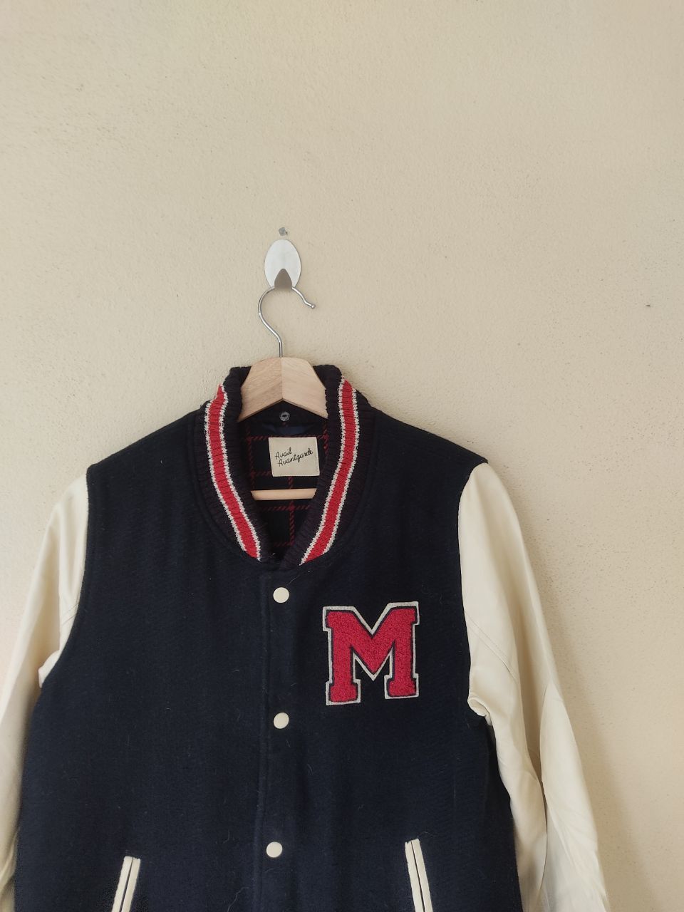 Japanese Brand × Vintage Avail Avant Garde Varsity Jacket Size US L / EU 52-54 / 3 - 2 Thumbnail