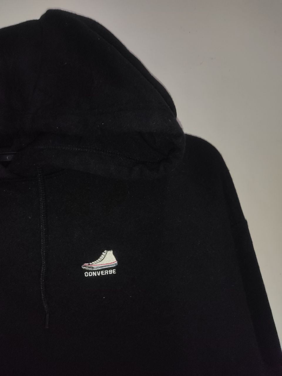 Converse × Vintage Vintage Converse Small Sneakers Black Hoodie Size US M / EU 48-50 / 2 - 3 Thumbnail