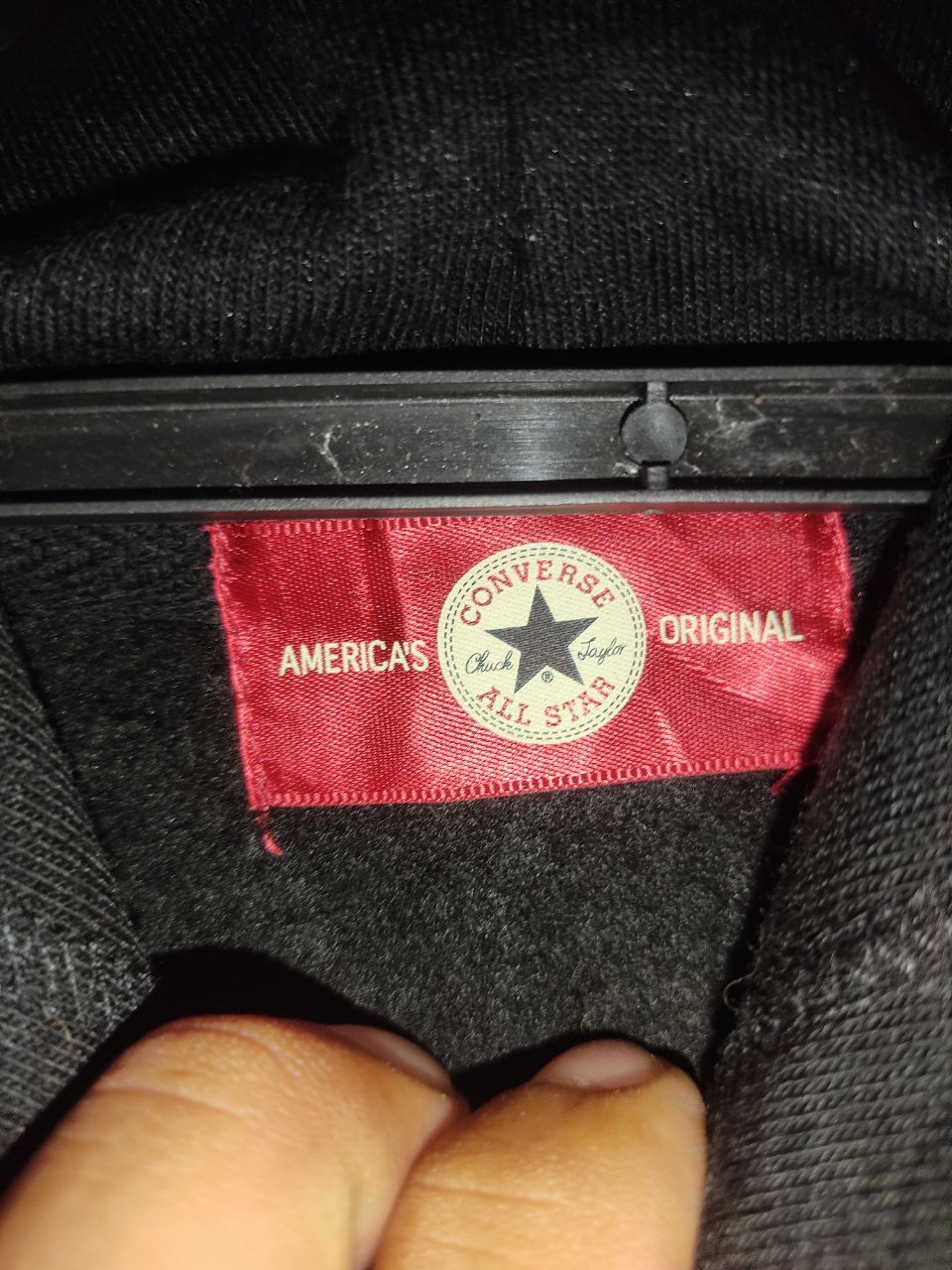 Converse × Vintage Vintage Converse Small Sneakers Black Hoodie Size US M / EU 48-50 / 2 - 7 Thumbnail