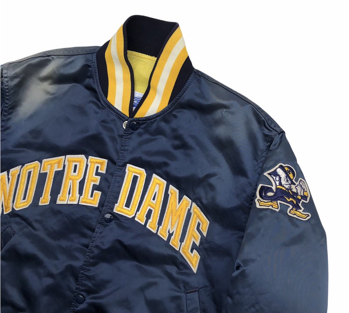 Starter 🔥DISTRESSED🔥VTG 80s Starter Notre Dame Fighting Irish Jacket Size US M / EU 48-50 / 2 - 5 Thumbnail